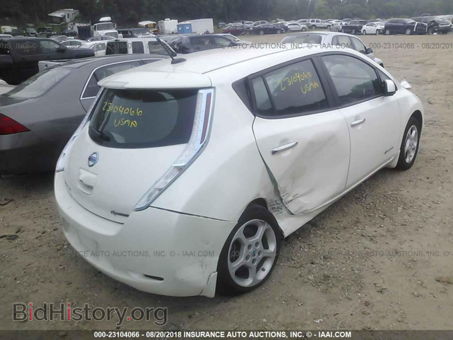2014 NISSAN LEAF - VIN: 1N4AZ0CP3EC336028 - Фото 4