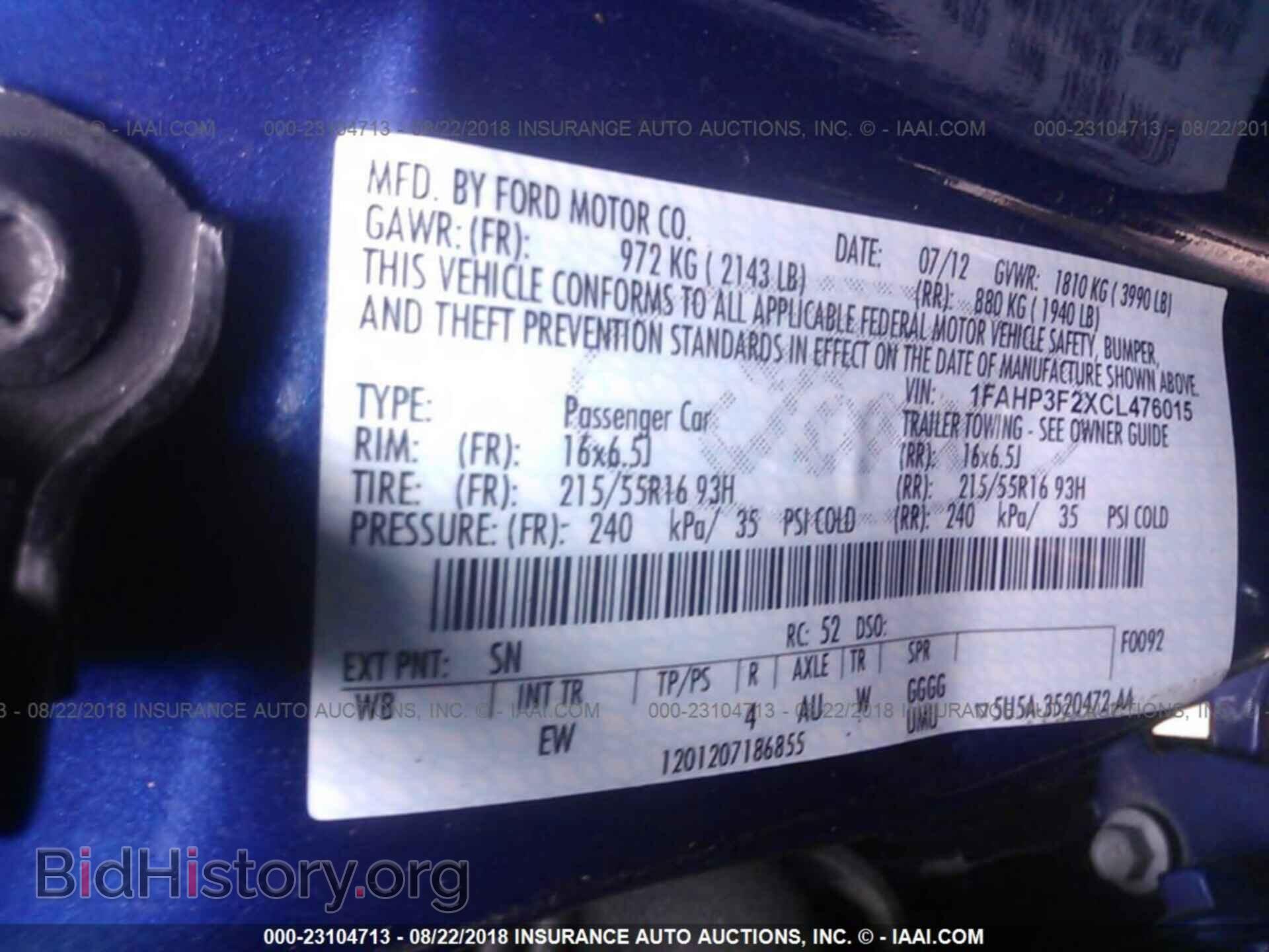 2012 Ford Focus - VIN: 1FAHP3F2XCL476015 - Photo 9