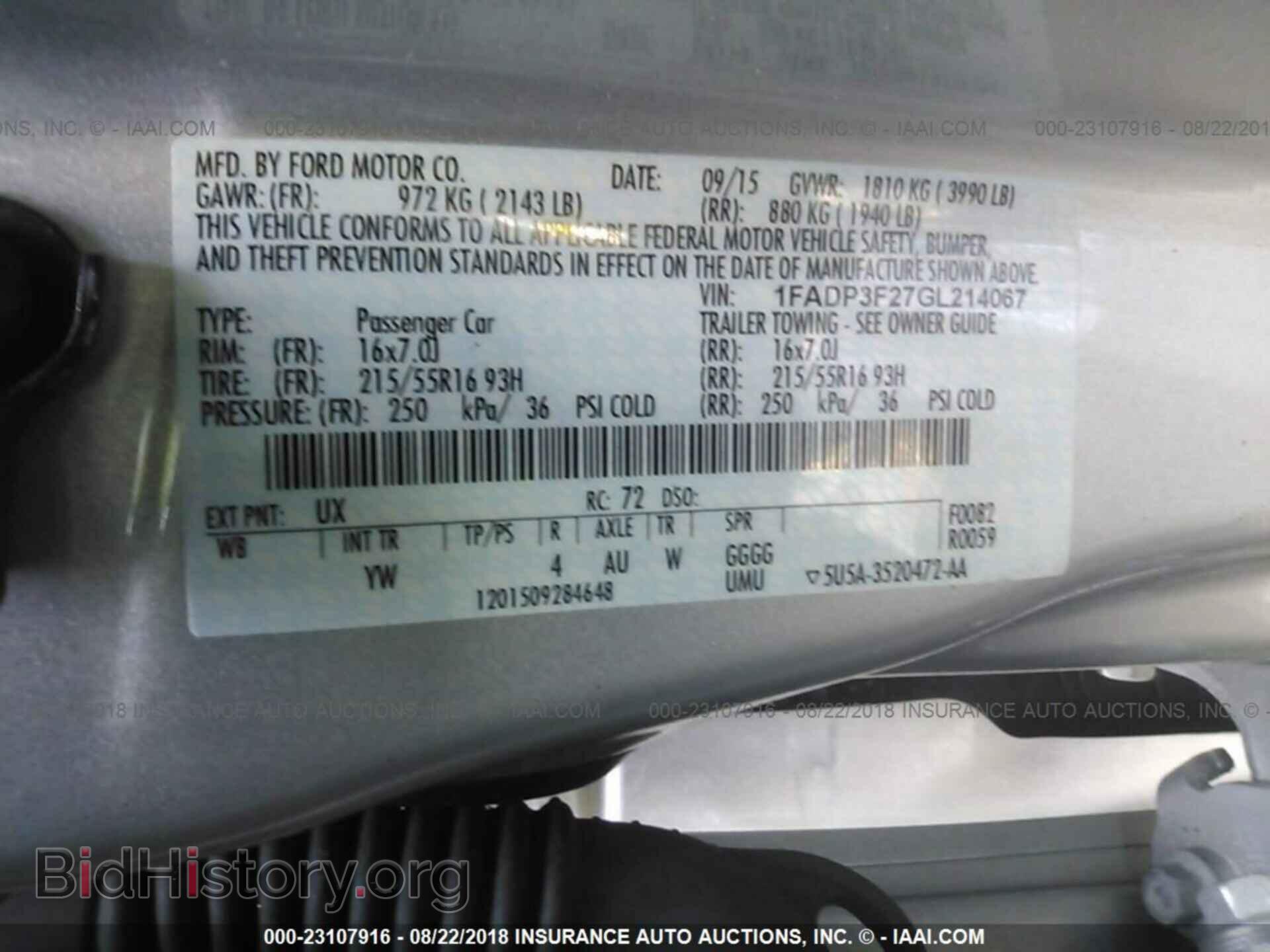 2016 Ford Focus - VIN: 1FADP3F27GL214067 - Photo 9