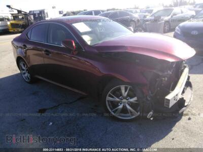 2010 Lexus IS 250, красный — VIN JTHBF5C25A5117111, IAAI