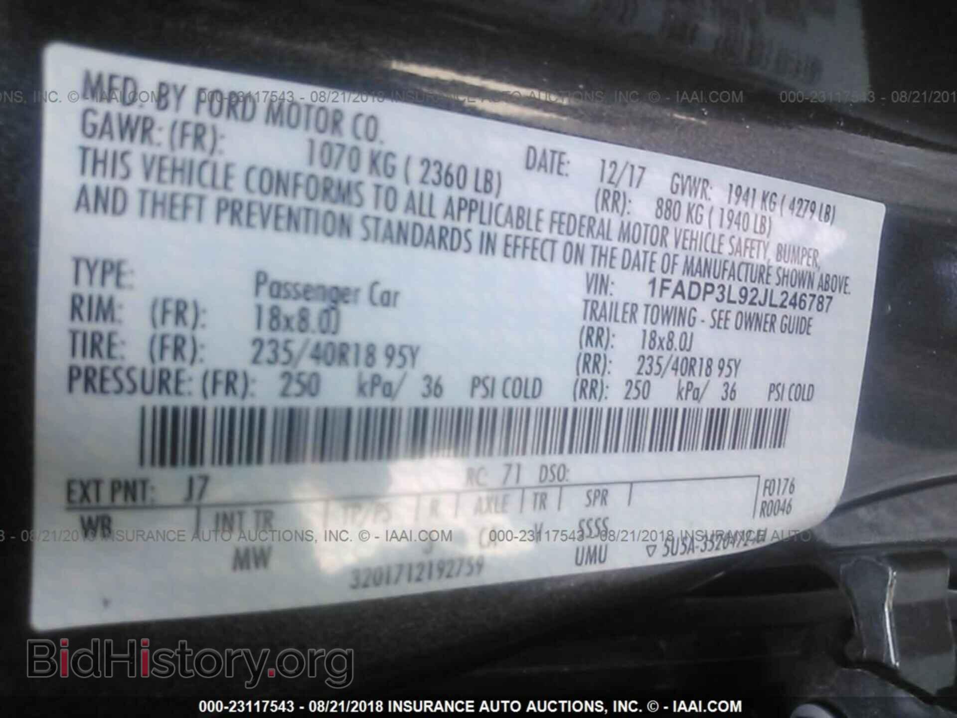2018 Ford Focus - VIN: 1FADP3L92JL246787 - Photo 9