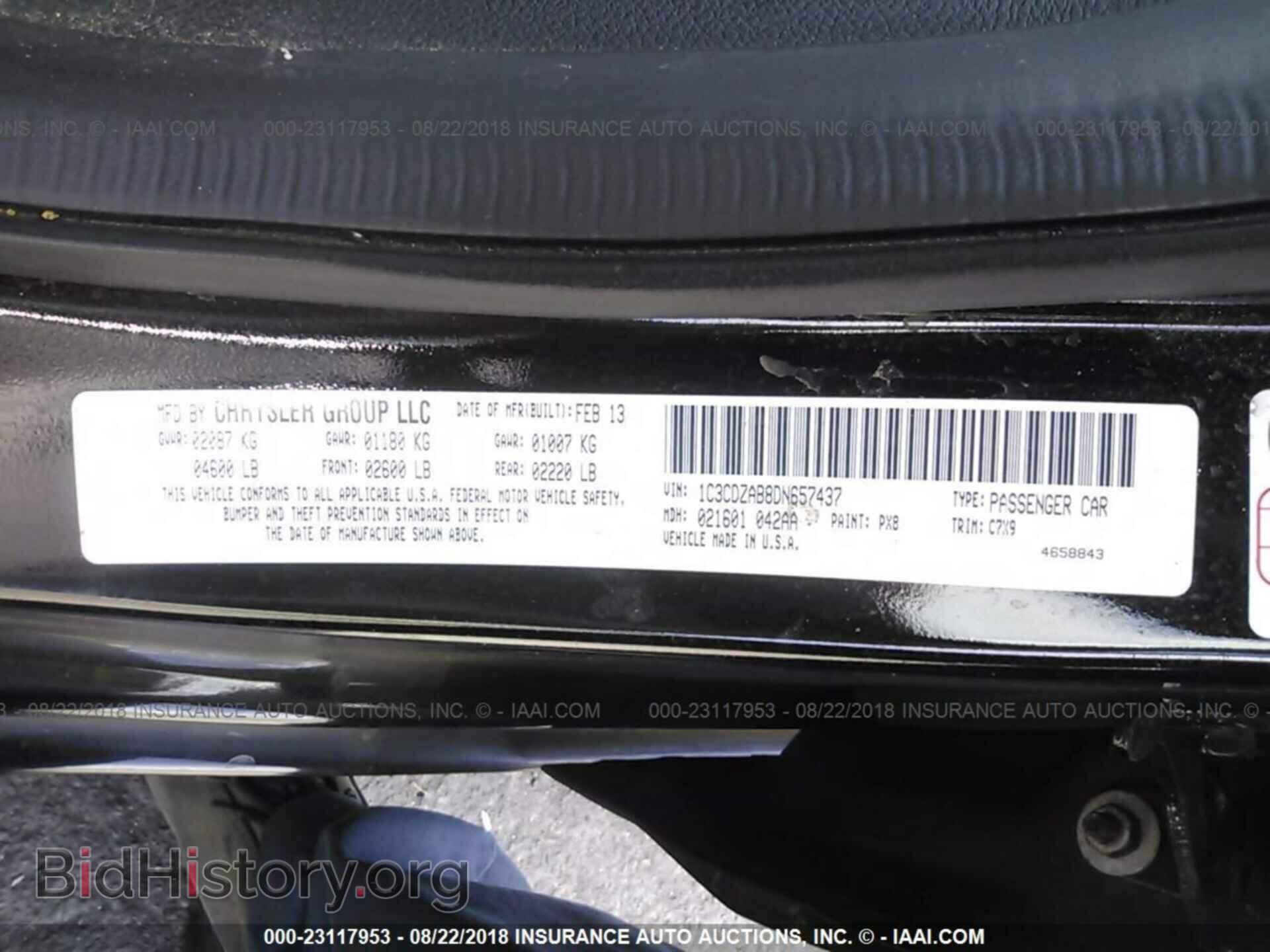 2013 DODGE AVENGER - VIN: 1C3CDZAB8DN657437 - Photo 9