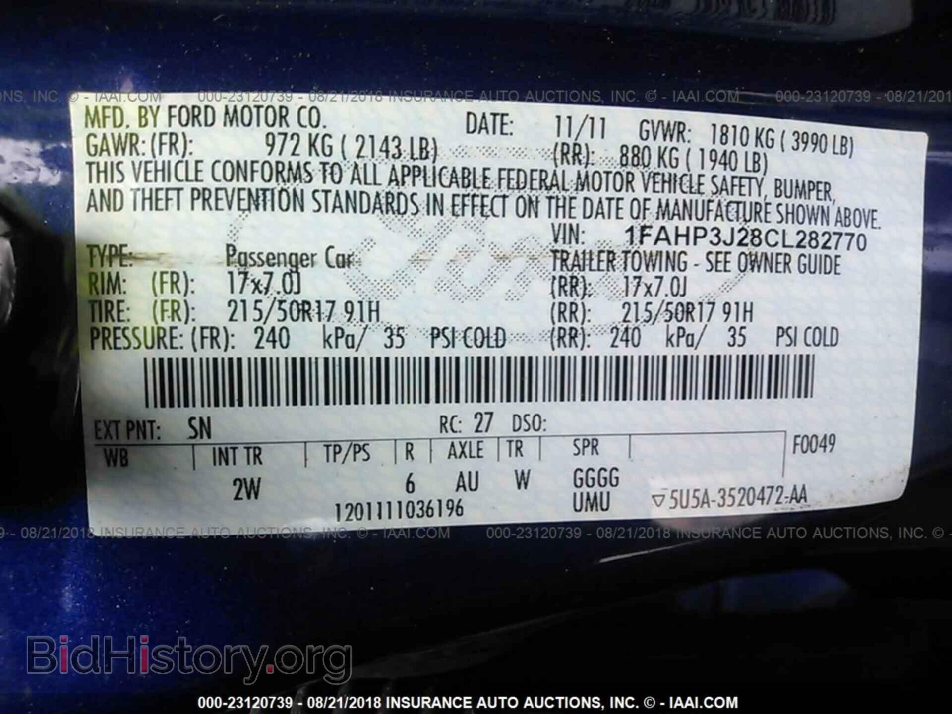2012 Ford Focus - VIN: 1FAHP3J28CL282770 - Photo 9