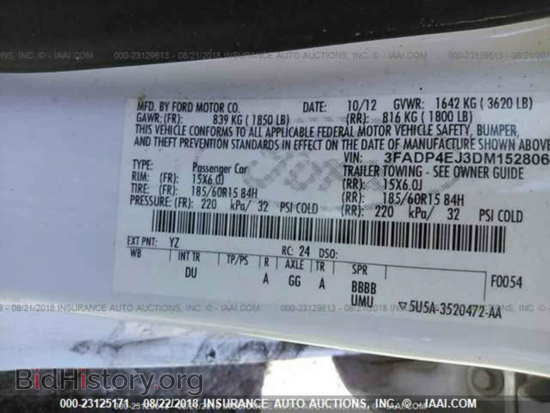 2013 Ford Fiesta - VIN: 3FADP4EJ3DM152806 - Фото 9