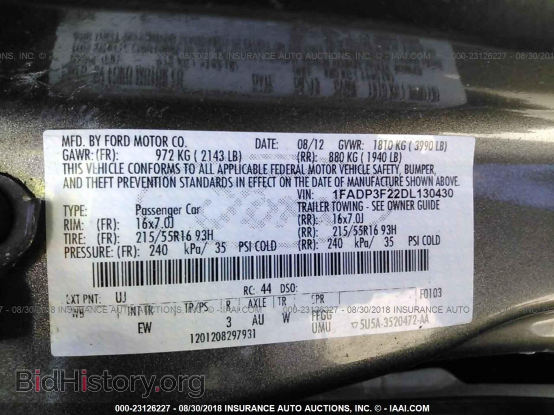 2013 Ford Focus - VIN: 1FADP3F22DL130430 - Фото 9