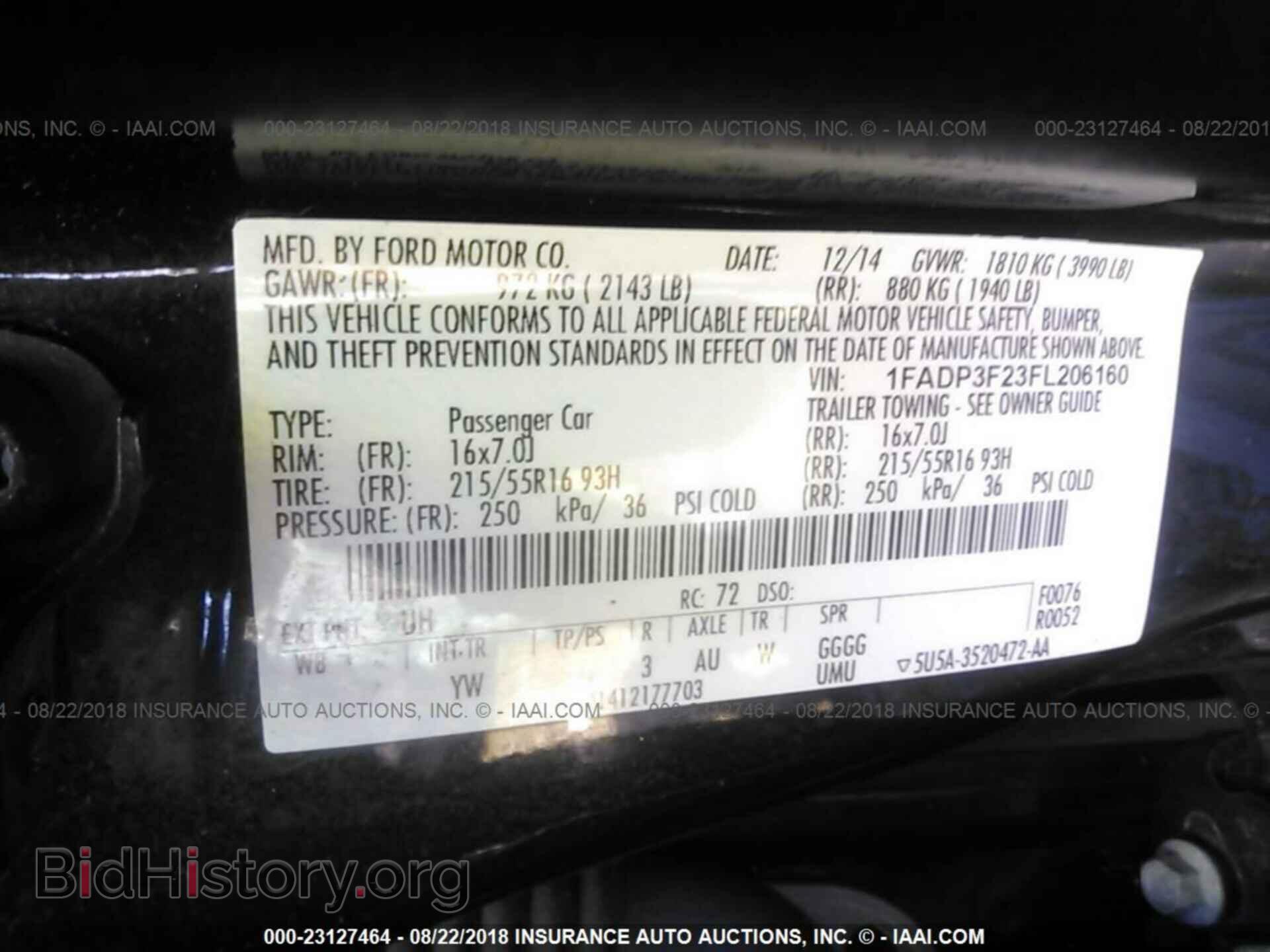 2015 Ford Focus - VIN: 1FADP3F23FL206160 - Фото 9