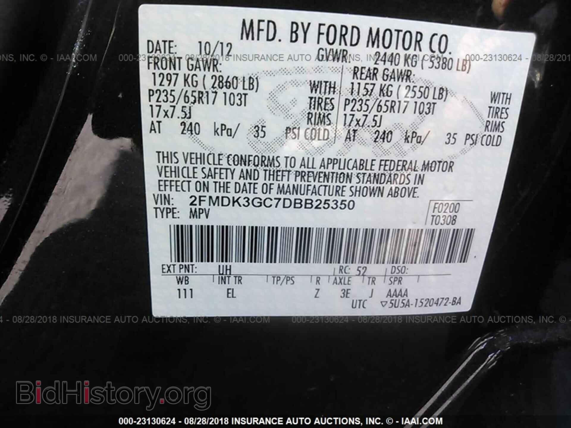 2013 Ford Edge - VIN: 2FMDK3GC7DBB25350 - Photo 9