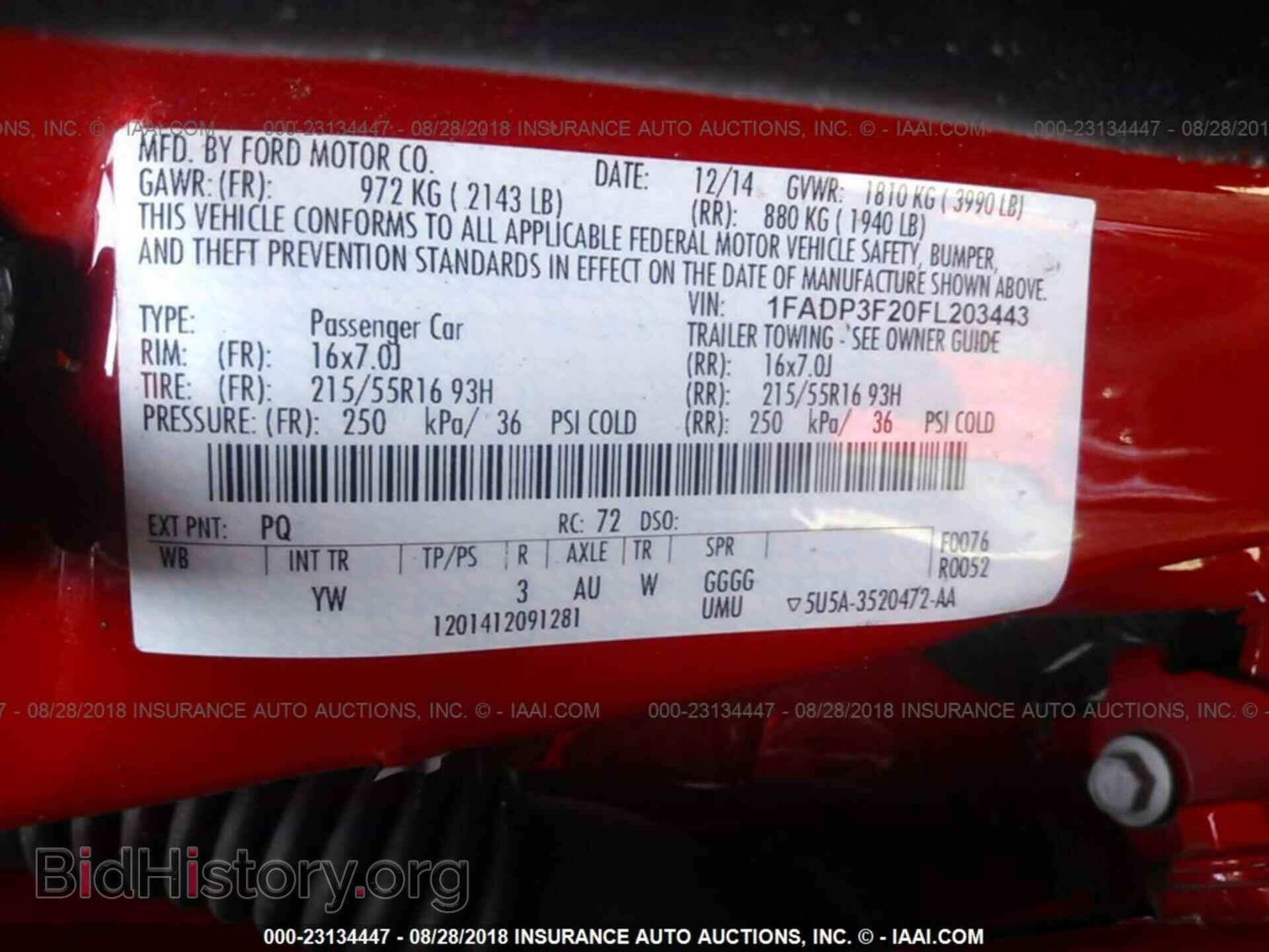 2015 Ford Focus - VIN: 1FADP3F20FL203443 - Фото 9