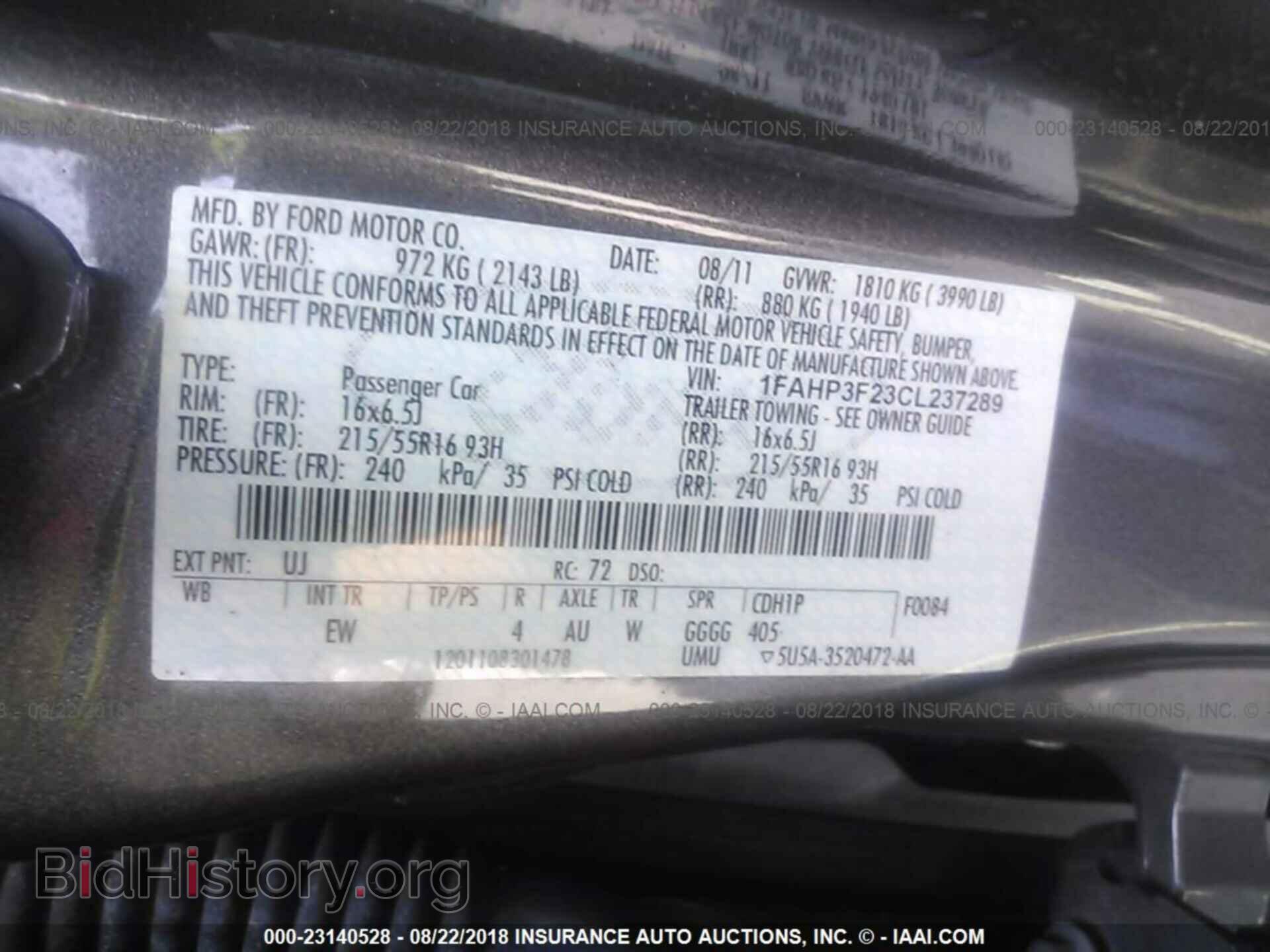 2012 Ford Focus - VIN: 1FAHP3F23CL237289 - Photo 9