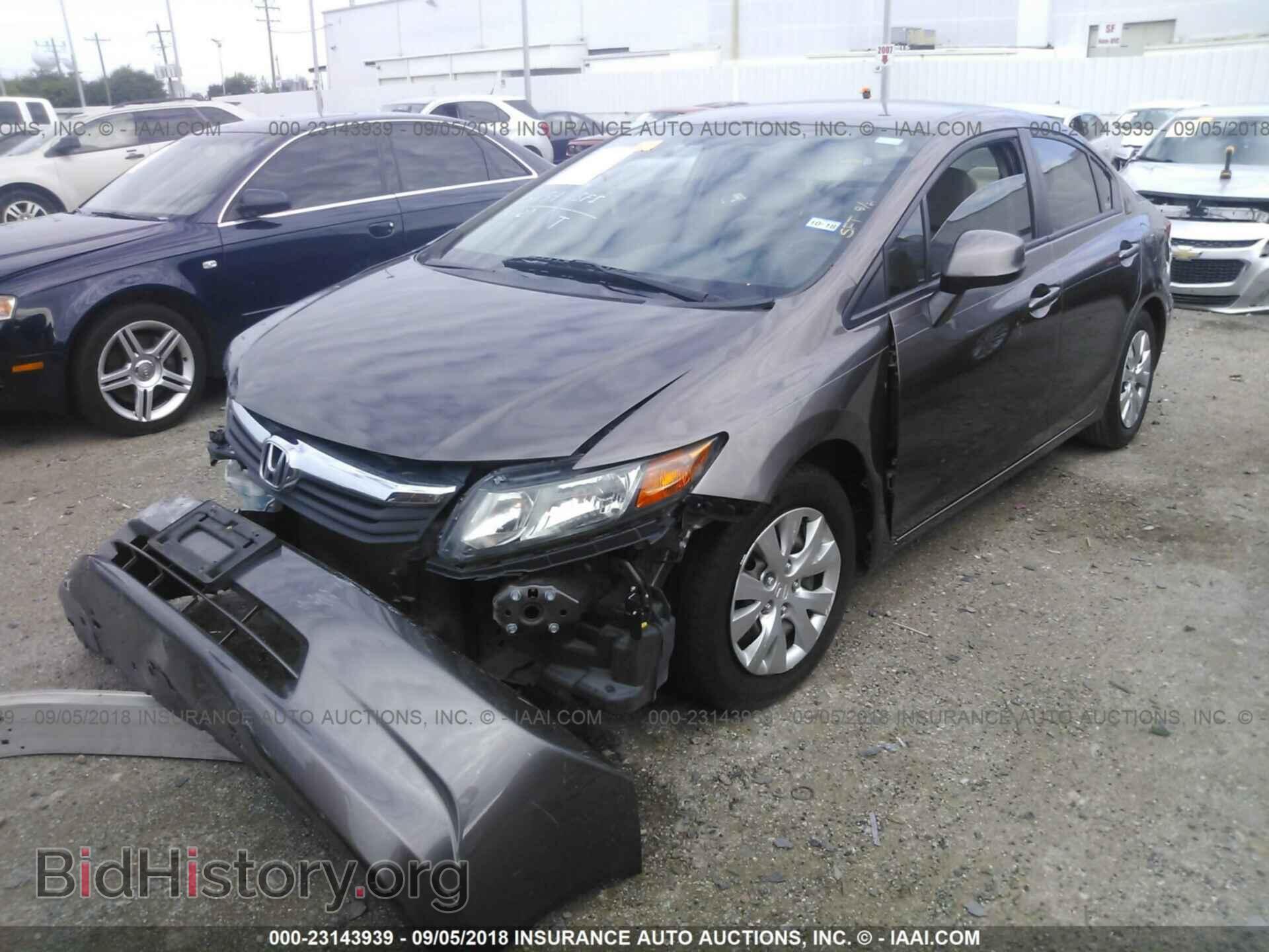 2012 Honda Civic - VIN: 2HGFB2F57CH593053 - Photo 2
