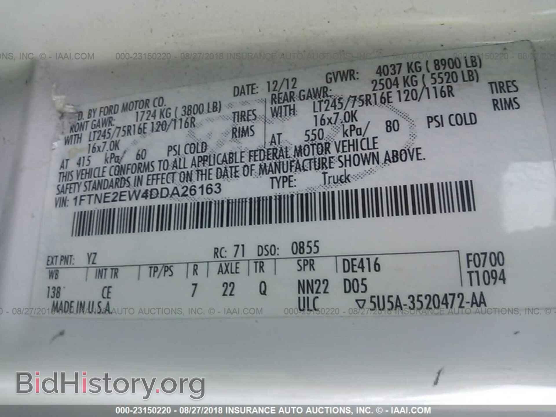 2013 FORD ECONOLINE - VIN: 1FTNE2EW4DDA26163 - Photo 9