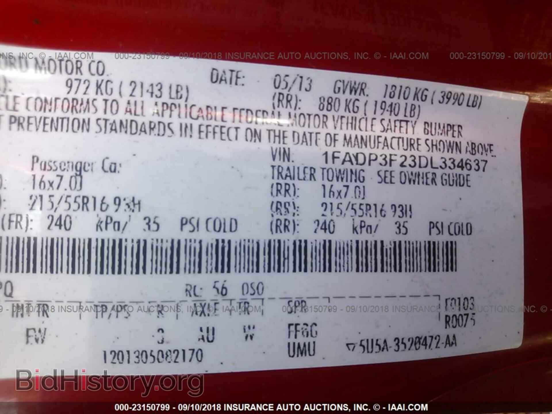 2013 Ford Focus - VIN: 1FADP3F23DL334637 - Photo 9