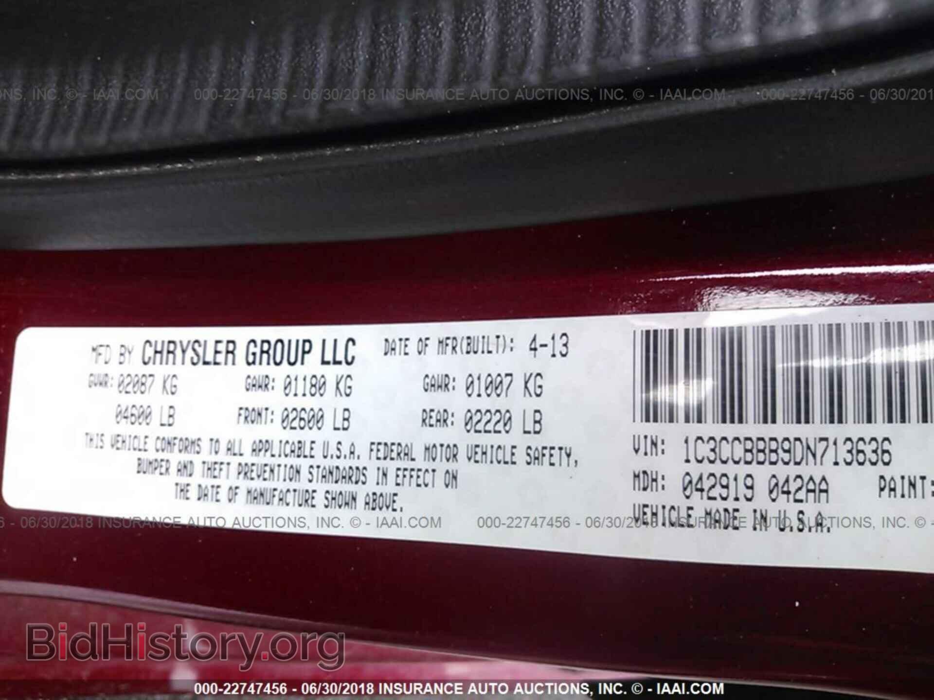 2013 CHRYSLER 200 - VIN: 1C3CCBBB9DN713636 - Photo 9