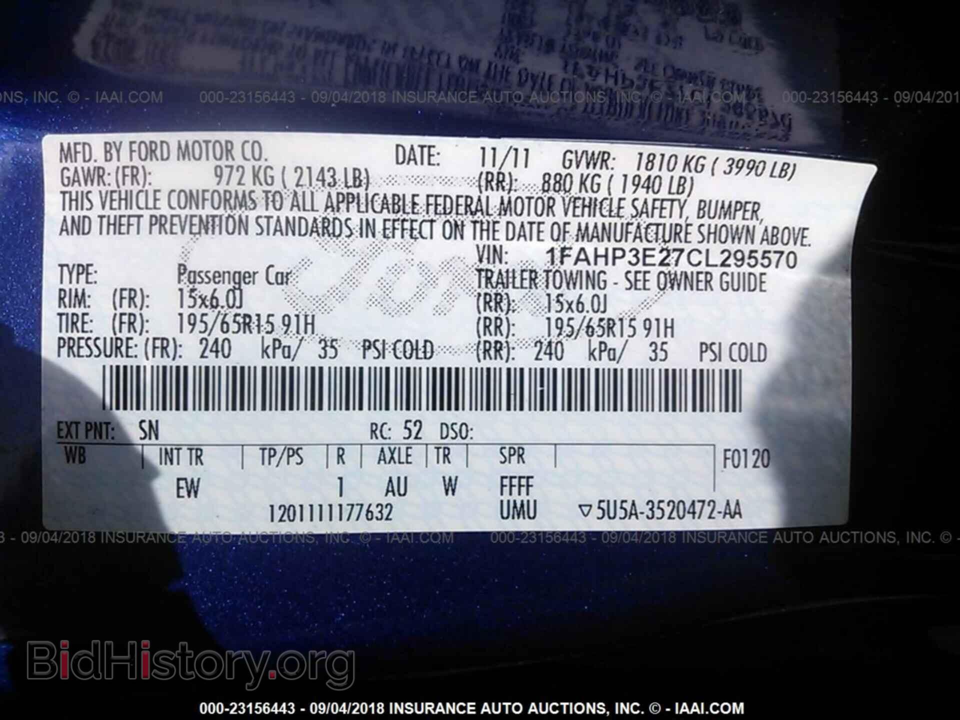 2012 Ford Focus - VIN: 1FAHP3E27CL295570 - Photo 9