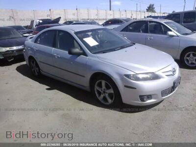 2006 Mazda 6, silver — VIN 1YVHP84DX65M37505, IAAI