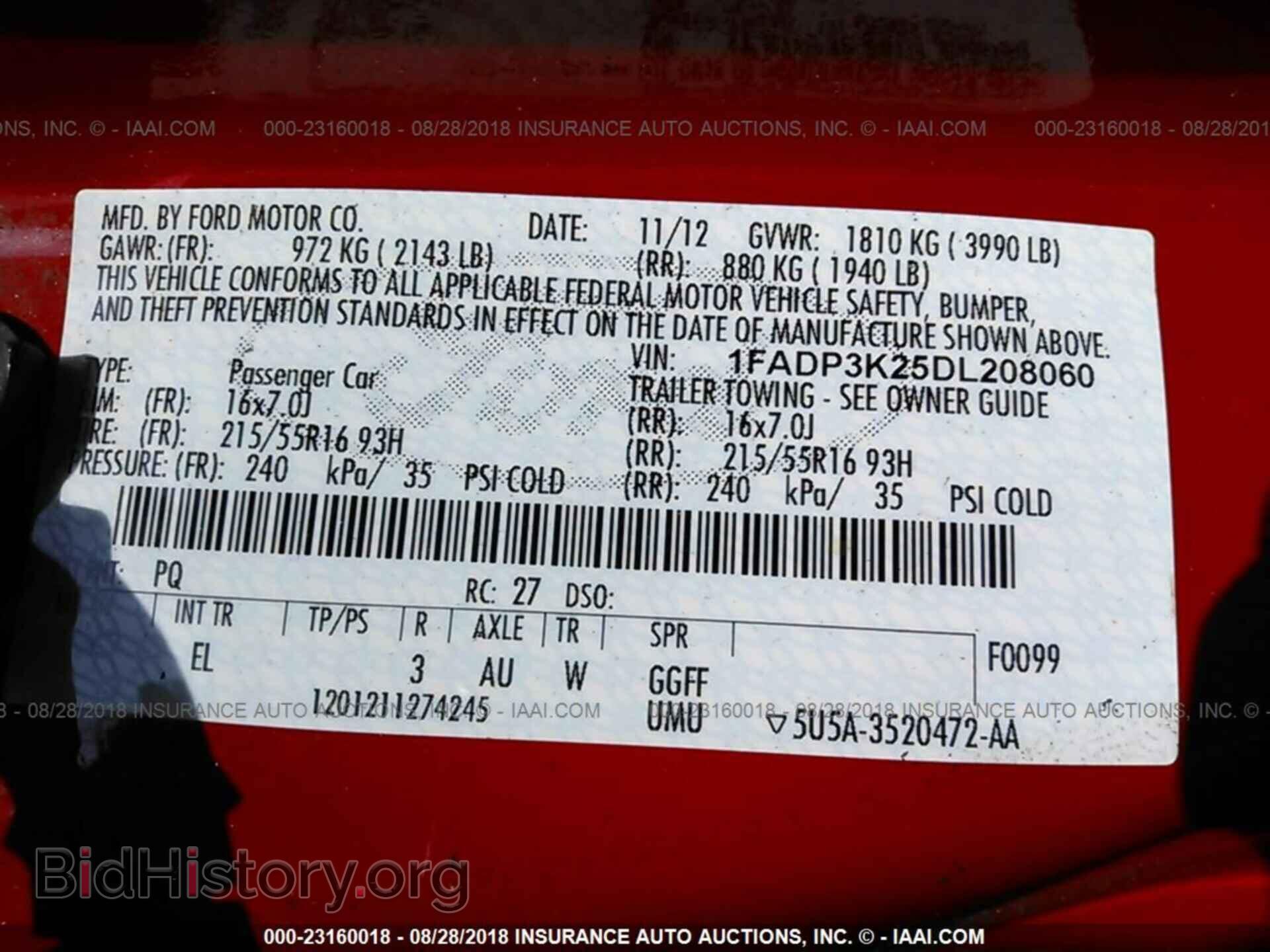 2013 Ford Focus - VIN: 1FADP3K25DL208060 - Photo 9