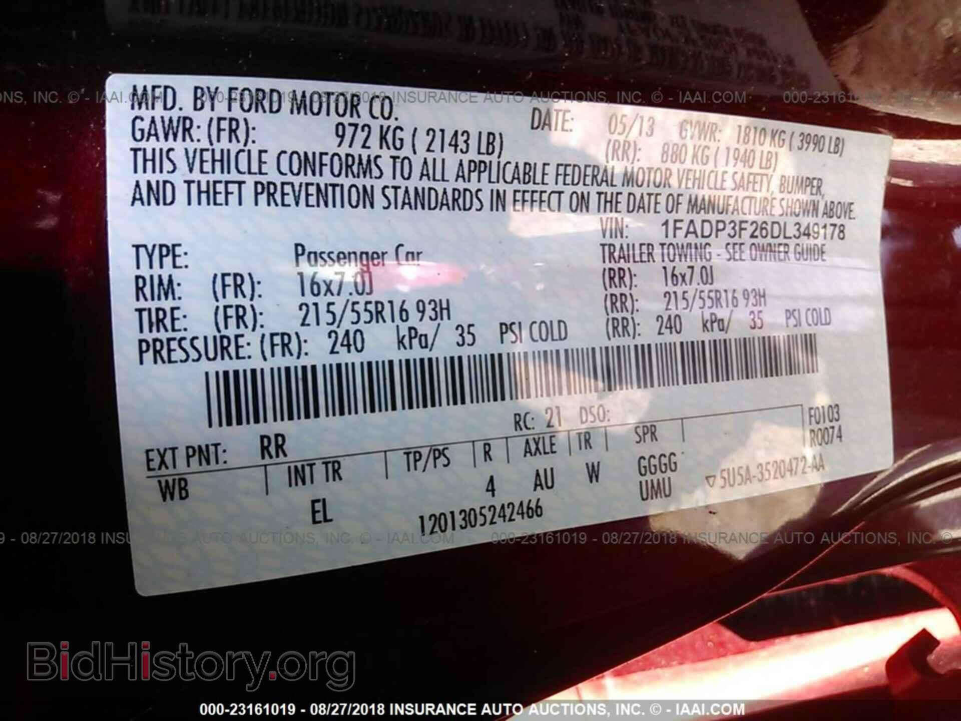 2013 Ford Focus - VIN: 1FADP3F26DL349178 - Фото 9