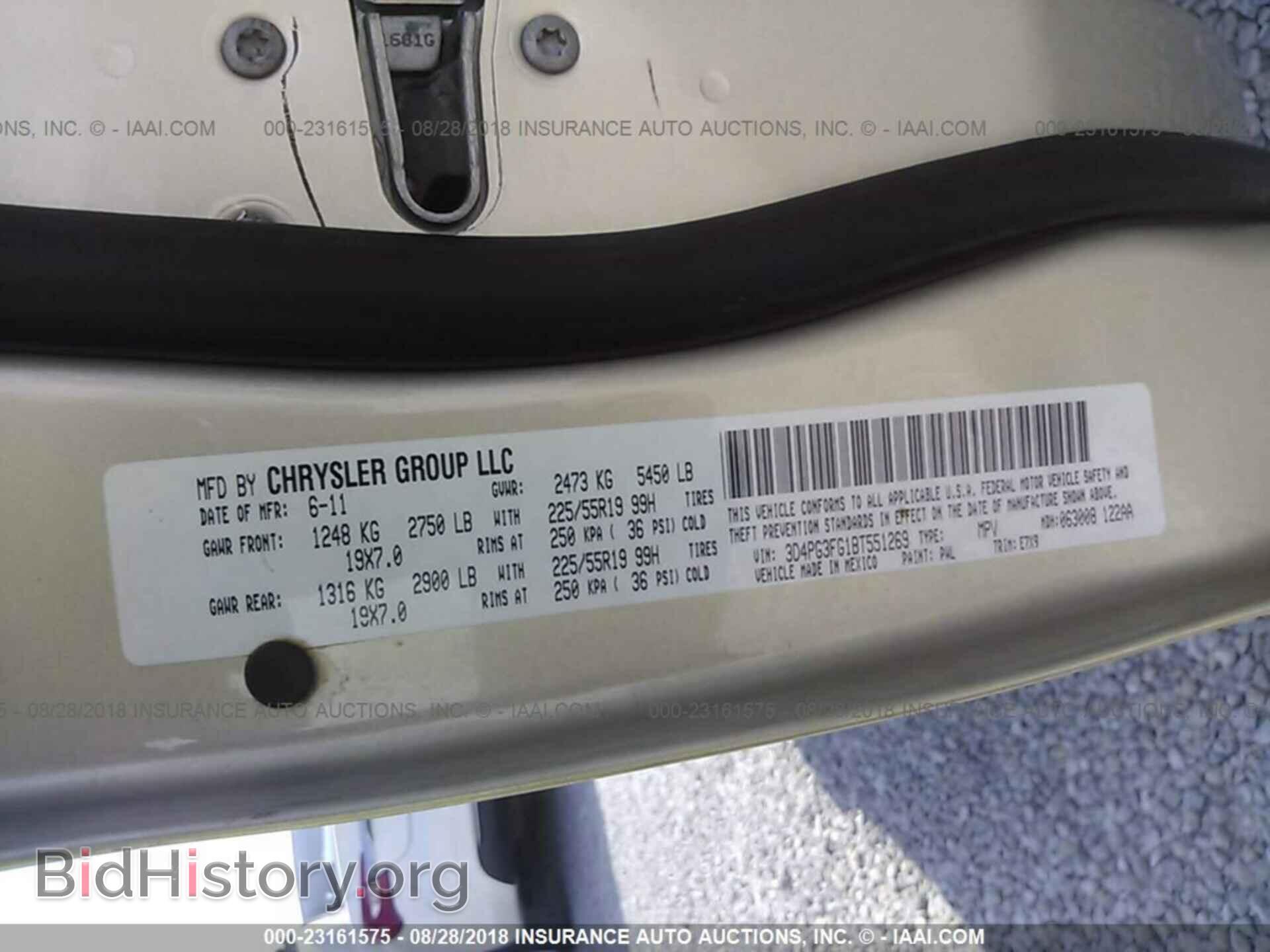 2011 DODGE JOURNEY - VIN: 3D4PG3FG1BT551269 - Фото 9