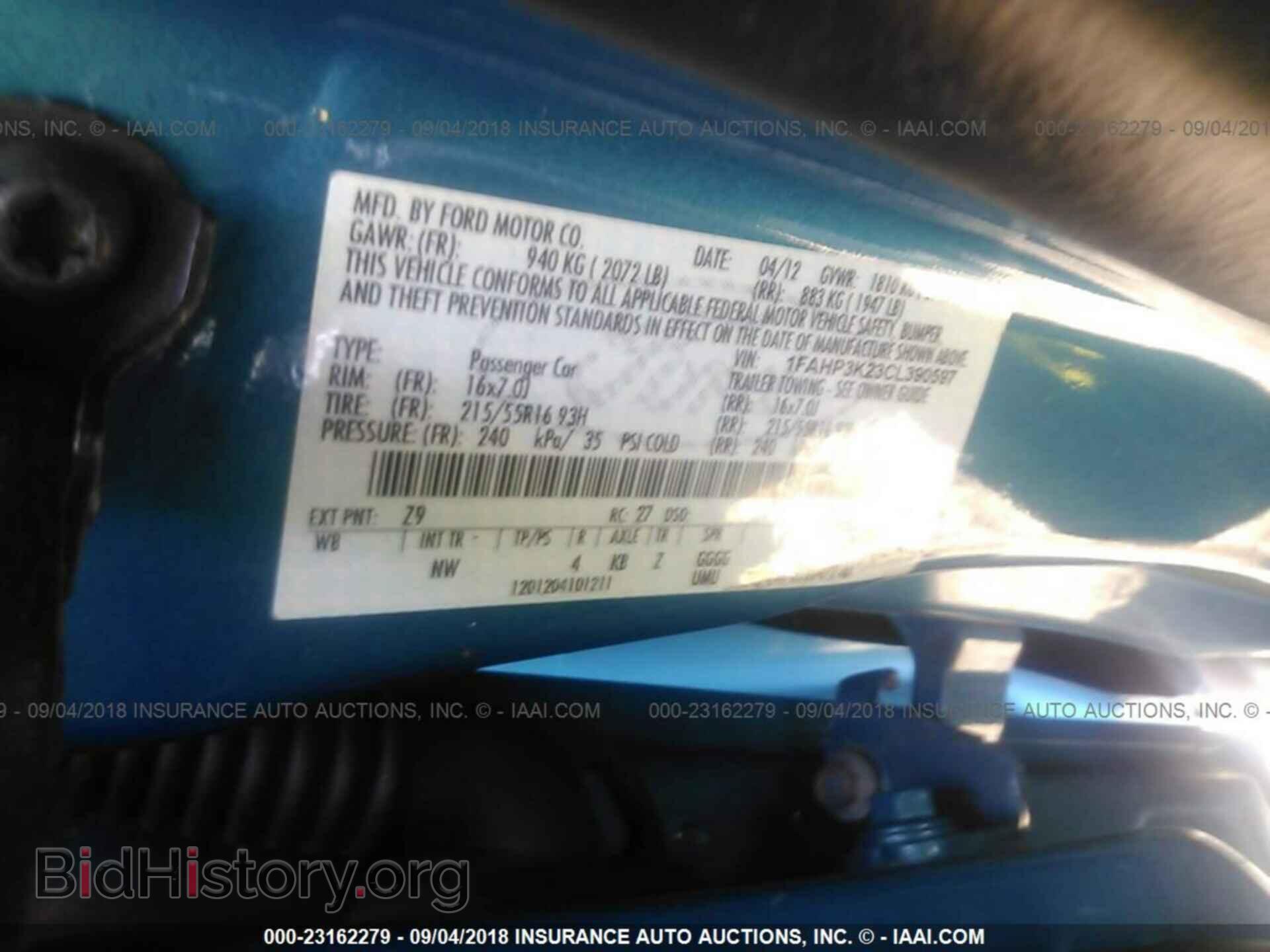 2012 Ford Focus - VIN: 1FAHP3K23CL390597 - Фото 9