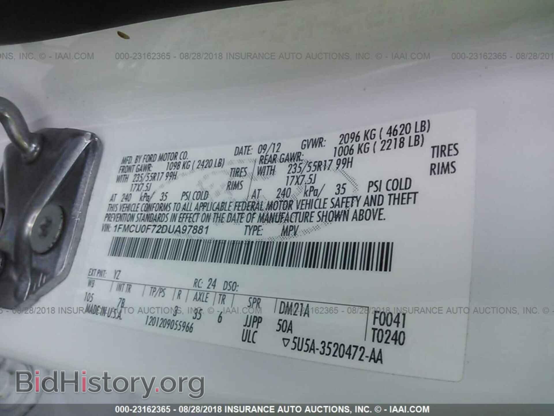2013 Ford Escape - VIN: 1FMCU0F72DUA97881 - Photo 9