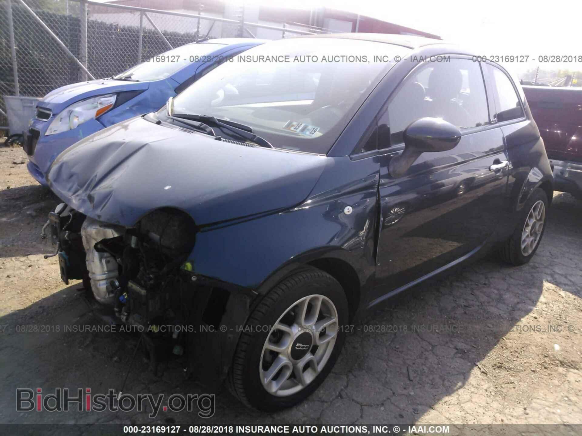 2013 Fiat 500 - VIN: 3C3CFFDR4DT745029 - Фото 2