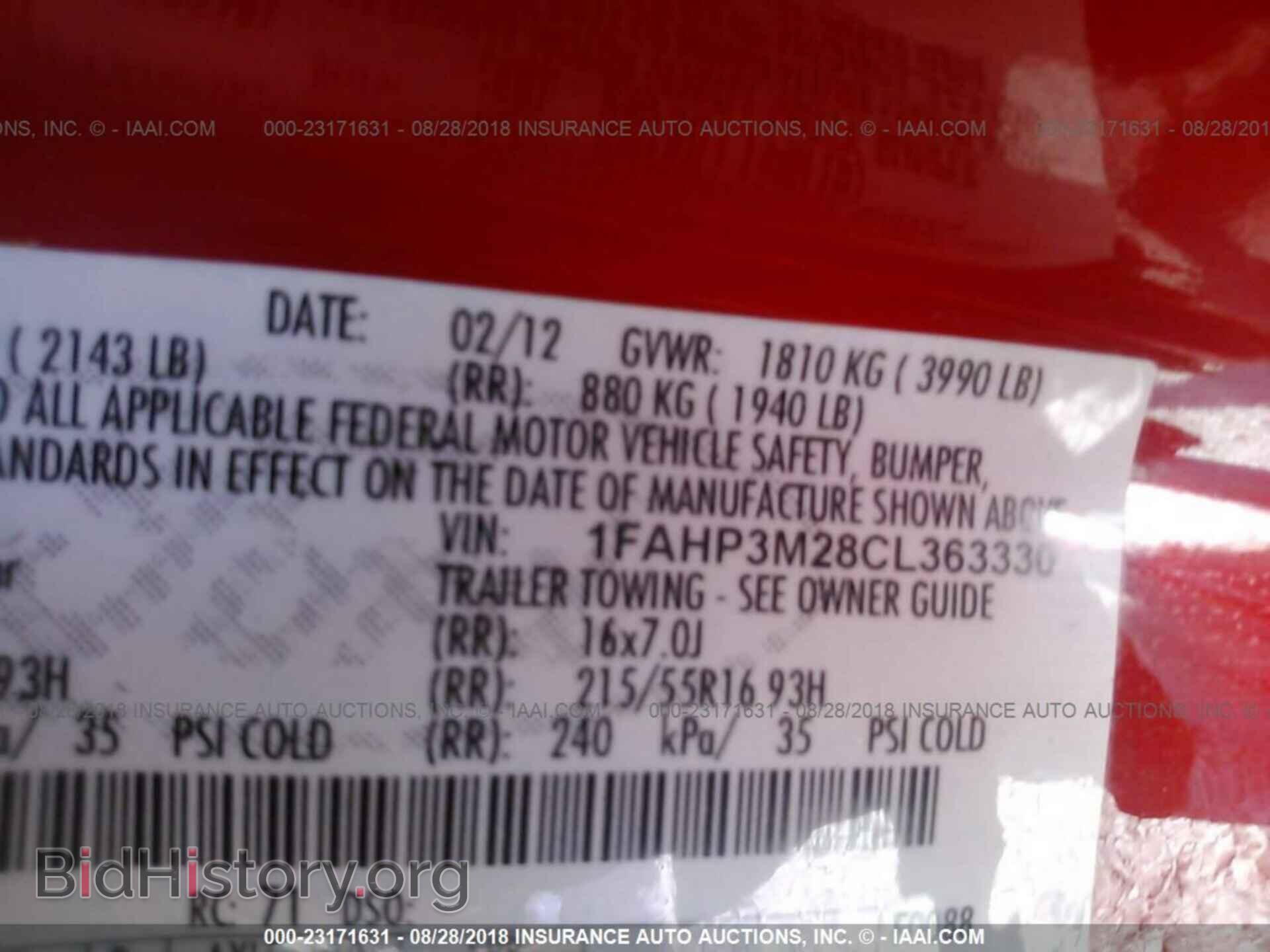 2012 Ford Focus - VIN: 1FAHP3M28CL363330 - Photo 9