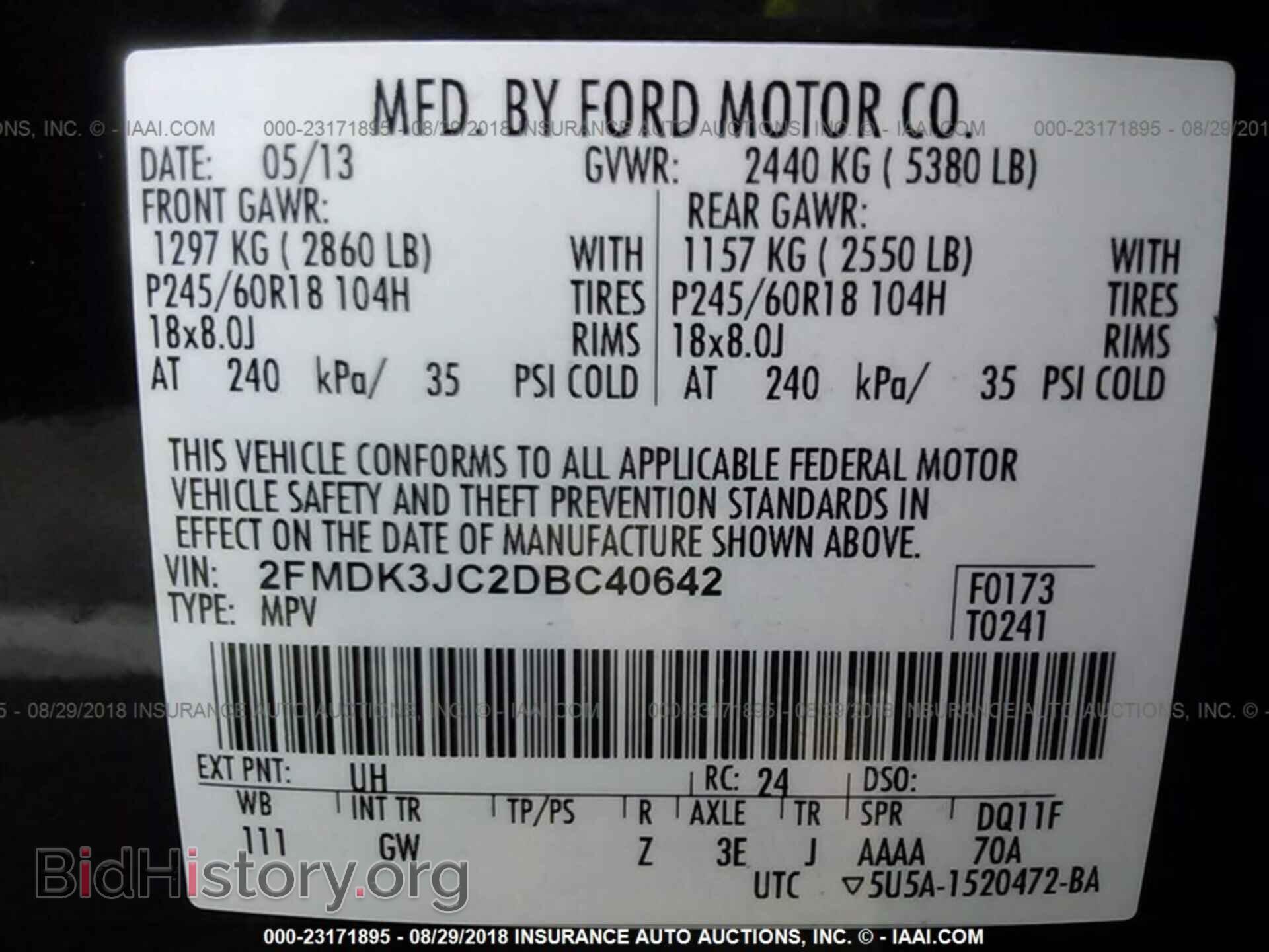 2013 Ford Edge - VIN: 2FMDK3JC2DBC40642 - Photo 9