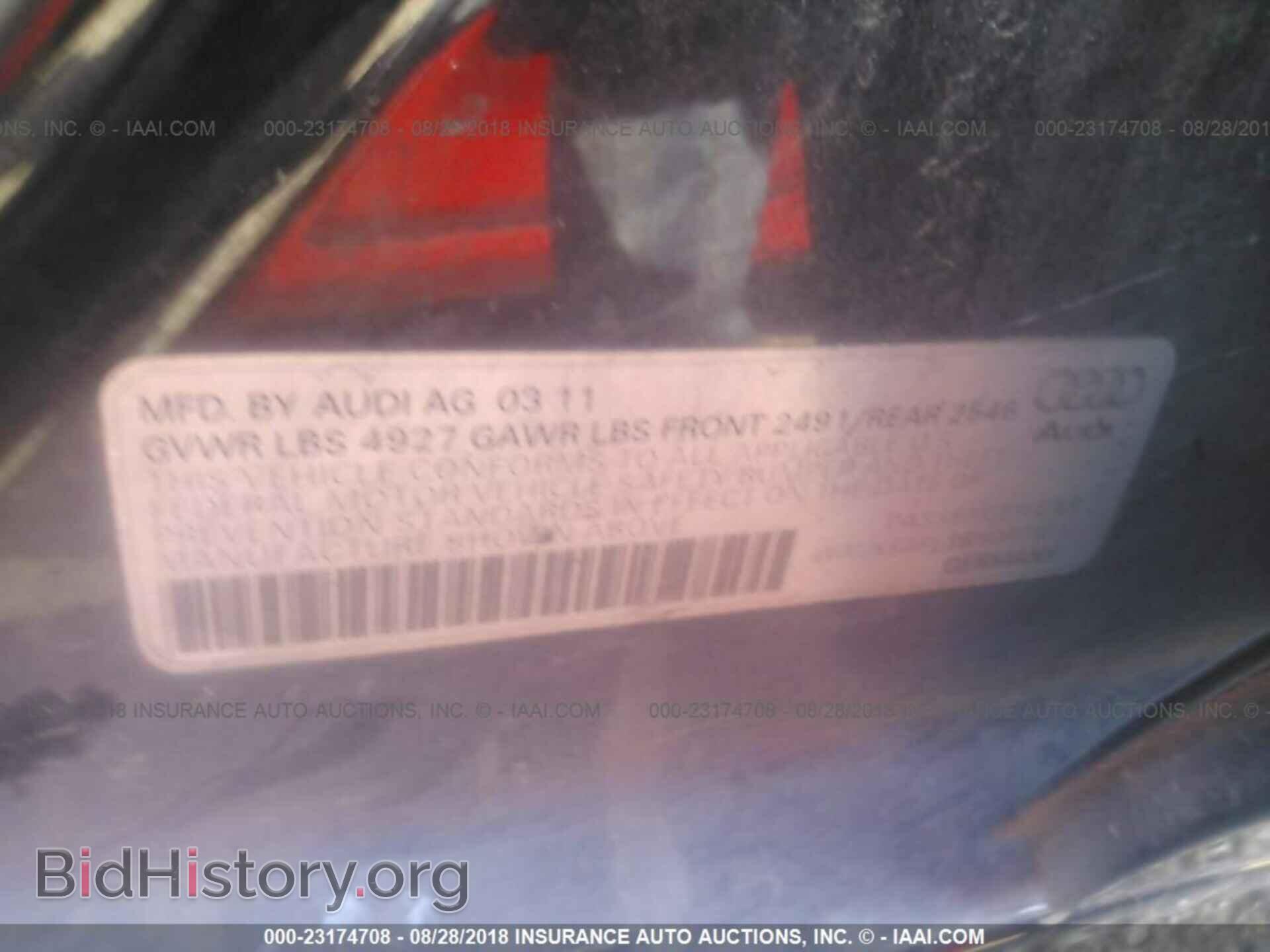 2011 Audi A4 - VIN: WAUKFAFL3BN047301 - Photo 9