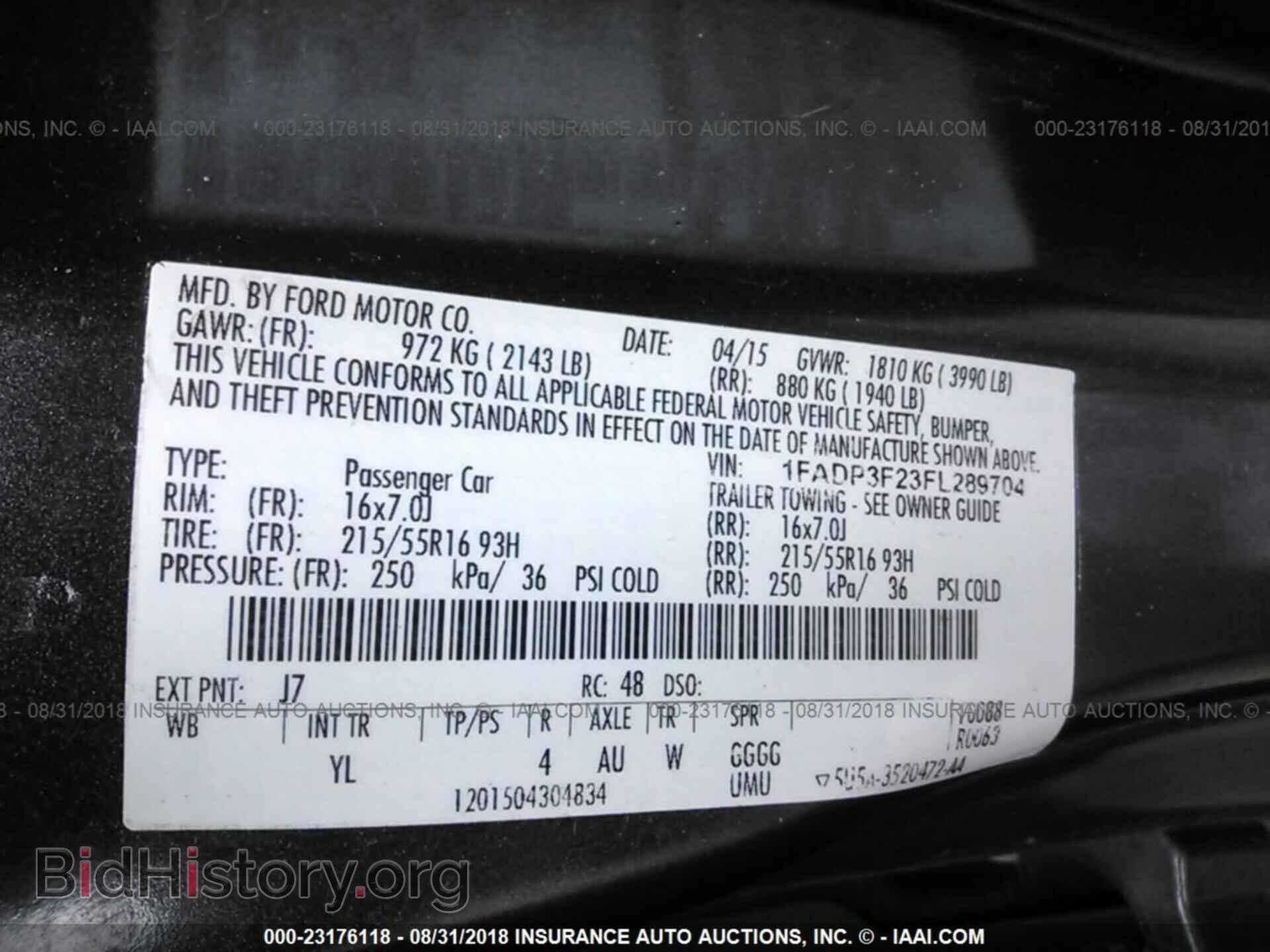 2015 Ford Focus - VIN: 1FADP3F23FL289704 - Photo 9