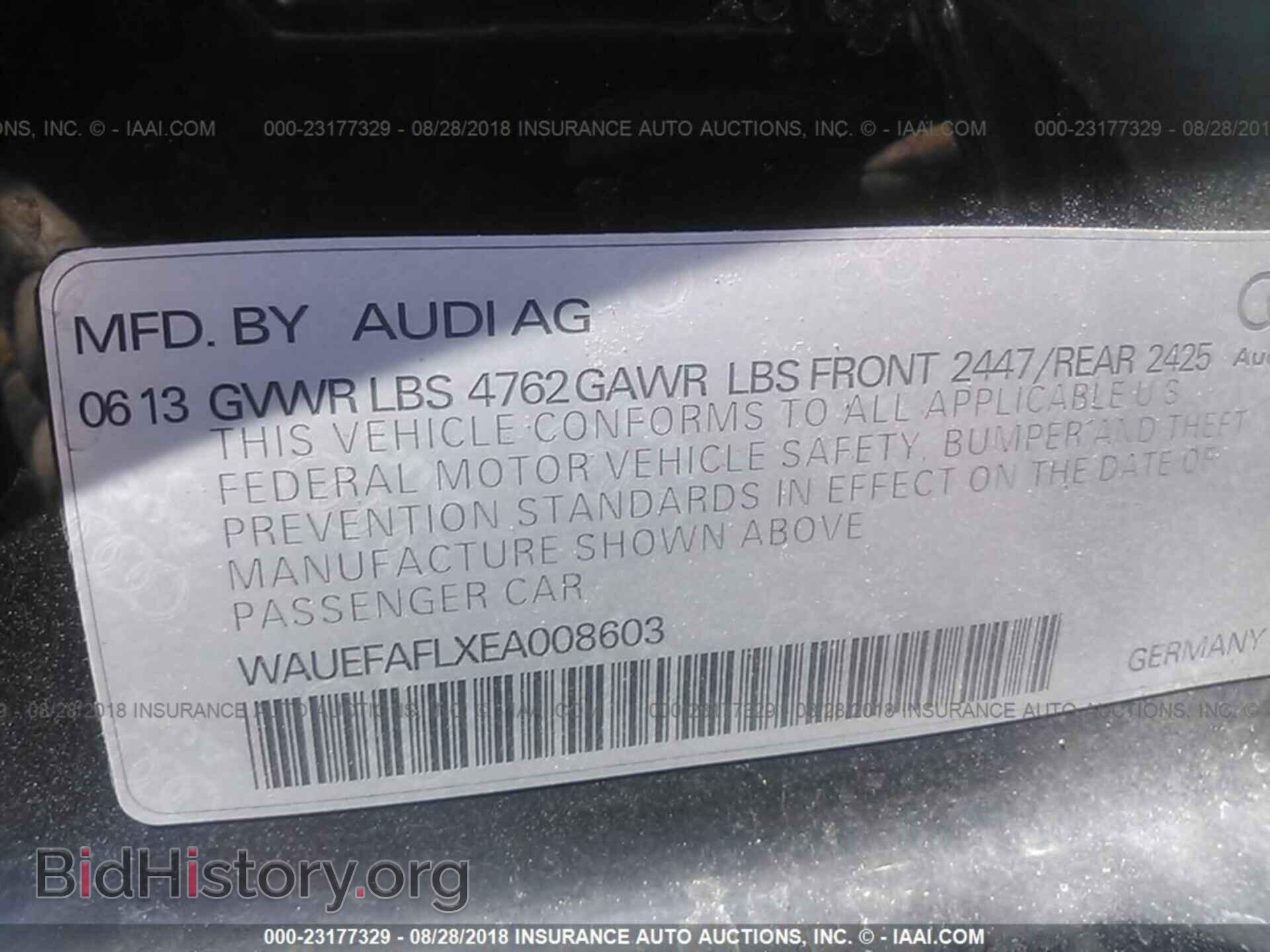 2014 Audi A4 - VIN: WAUEFAFLXEA008603 - Фото 9