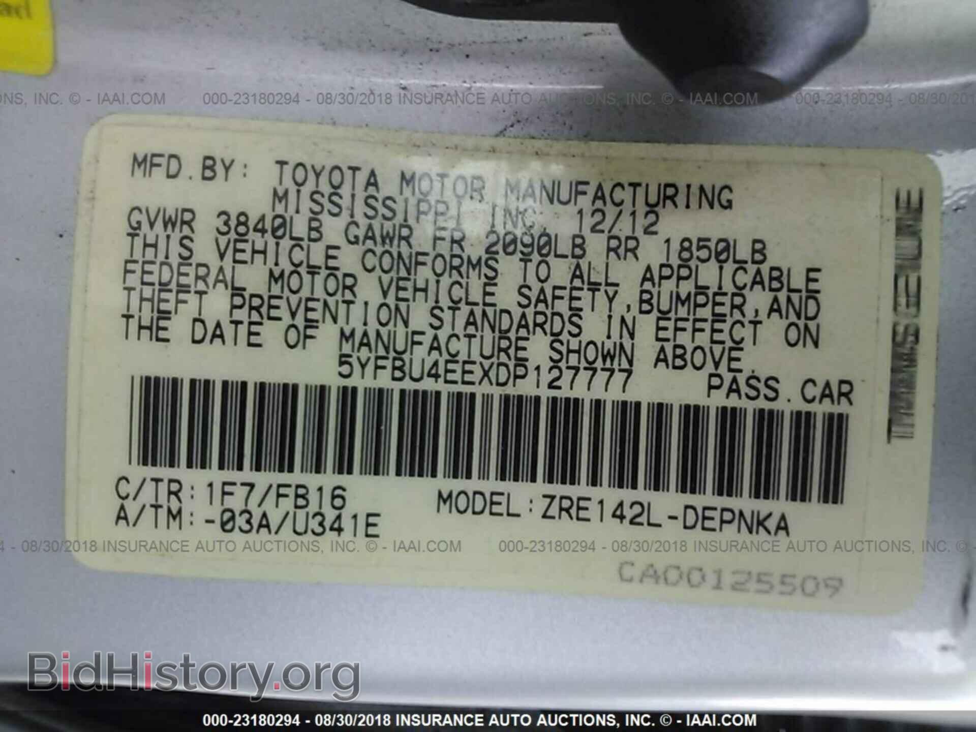 2013 Toyota Corolla - VIN: 5YFBU4EEXDP127777 - Photo 9