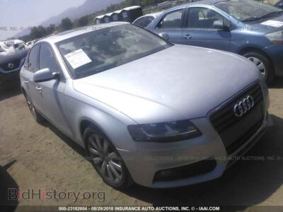 2012 Audi A4, серебристый — VIN WAUAFAFL0CA116000, IAAI