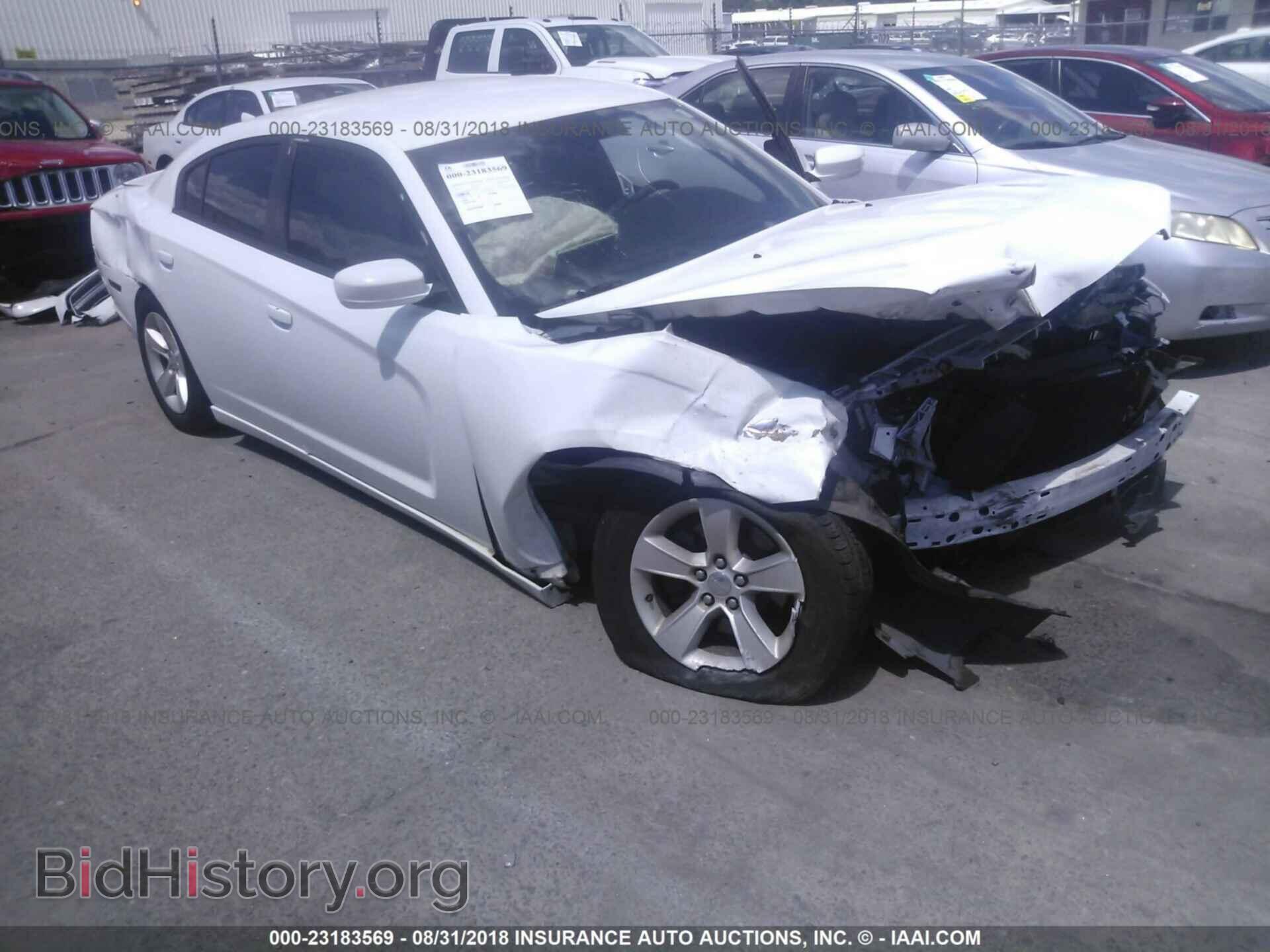 2014 Dodge CHARGER (VIN 2C3CDXBG7EH108191) — photo 1 of 10, IAAI, damage: front end