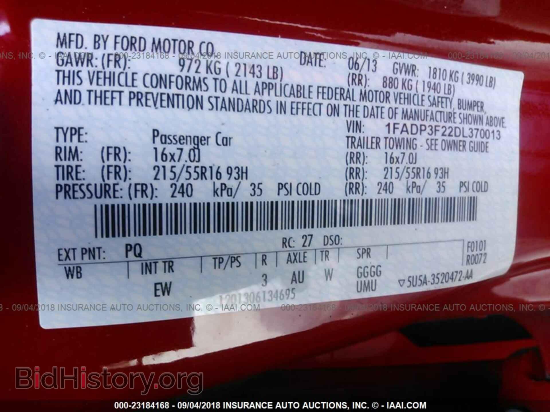 2013 Ford Focus - VIN: 1FADP3F22DL370013 - Фото 9