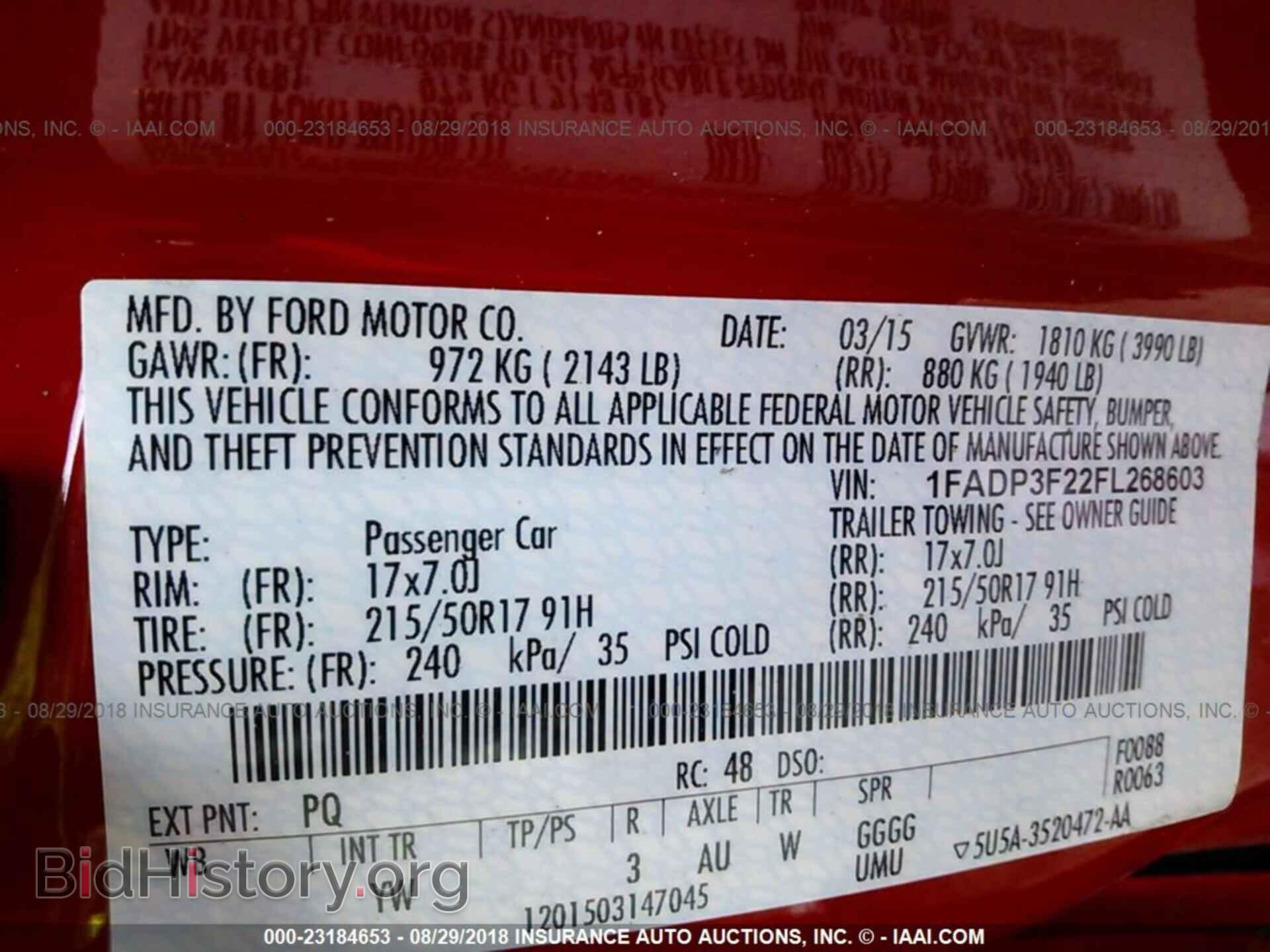 2015 Ford Focus - VIN: 1FADP3F22FL268603 - Фото 9