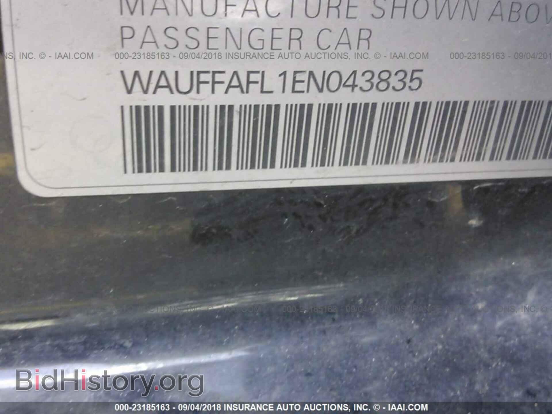 2014 Audi A4 - VIN: WAUFFAFL1EN043835 - Фото 9