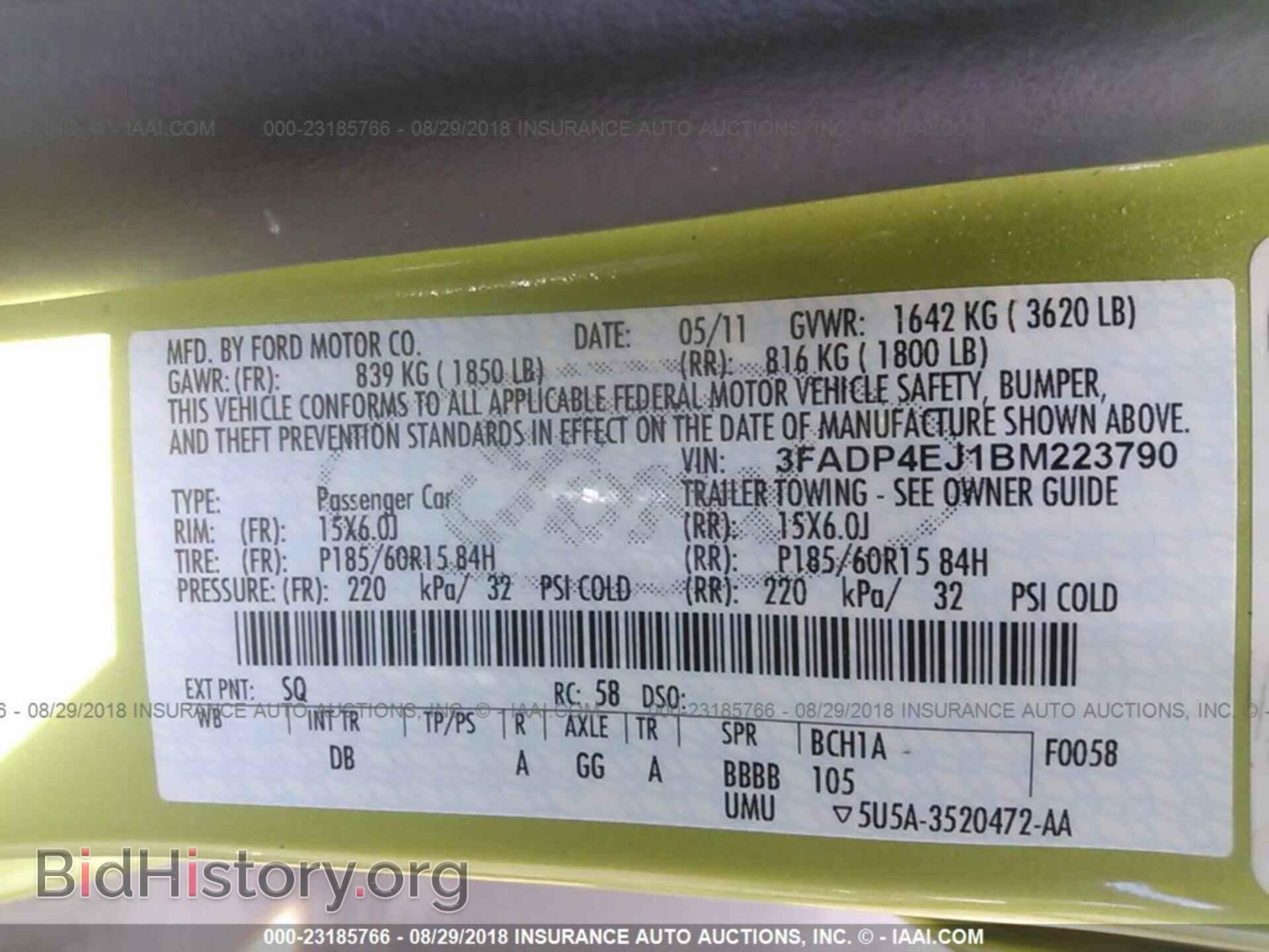 2011 Ford Fiesta - VIN: 3FADP4EJ1BM223790 - Фото 9