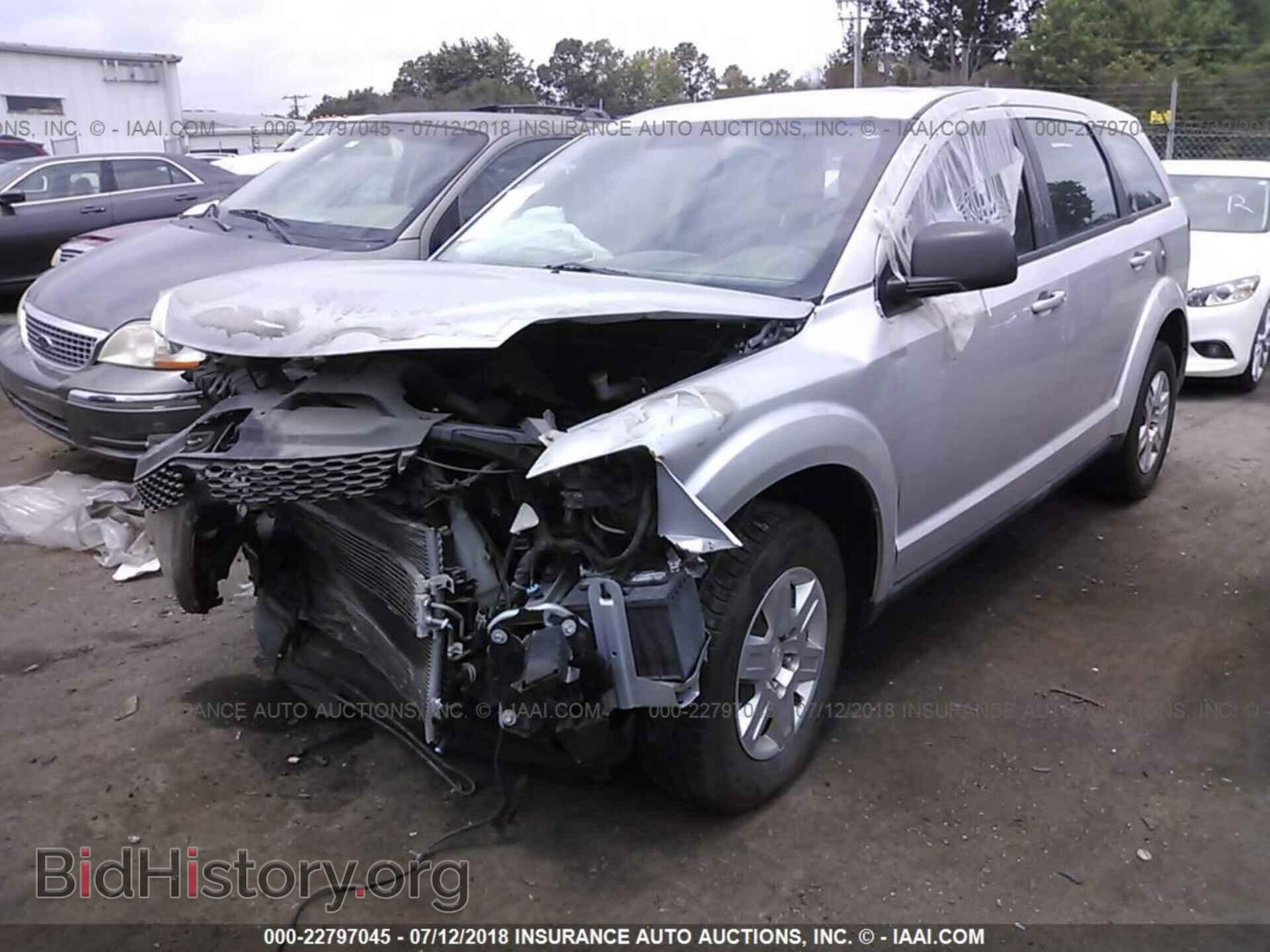 2012 DODGE JOURNEY - VIN: 3C4PDCAB7CT262383 - Фото 2