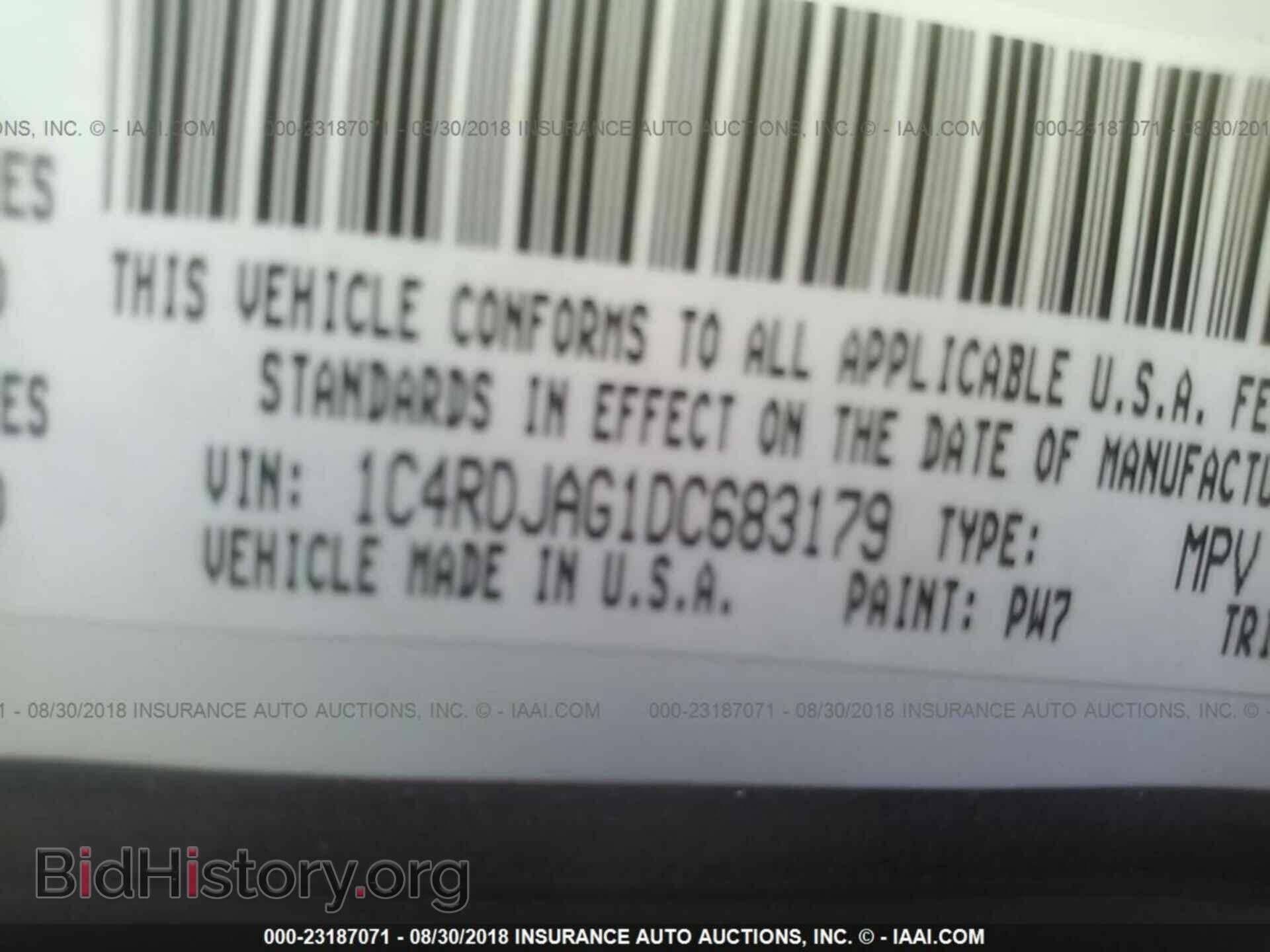 2013 Dodge Durango - VIN: 1C4RDJAG1DC683179 - Фото 9