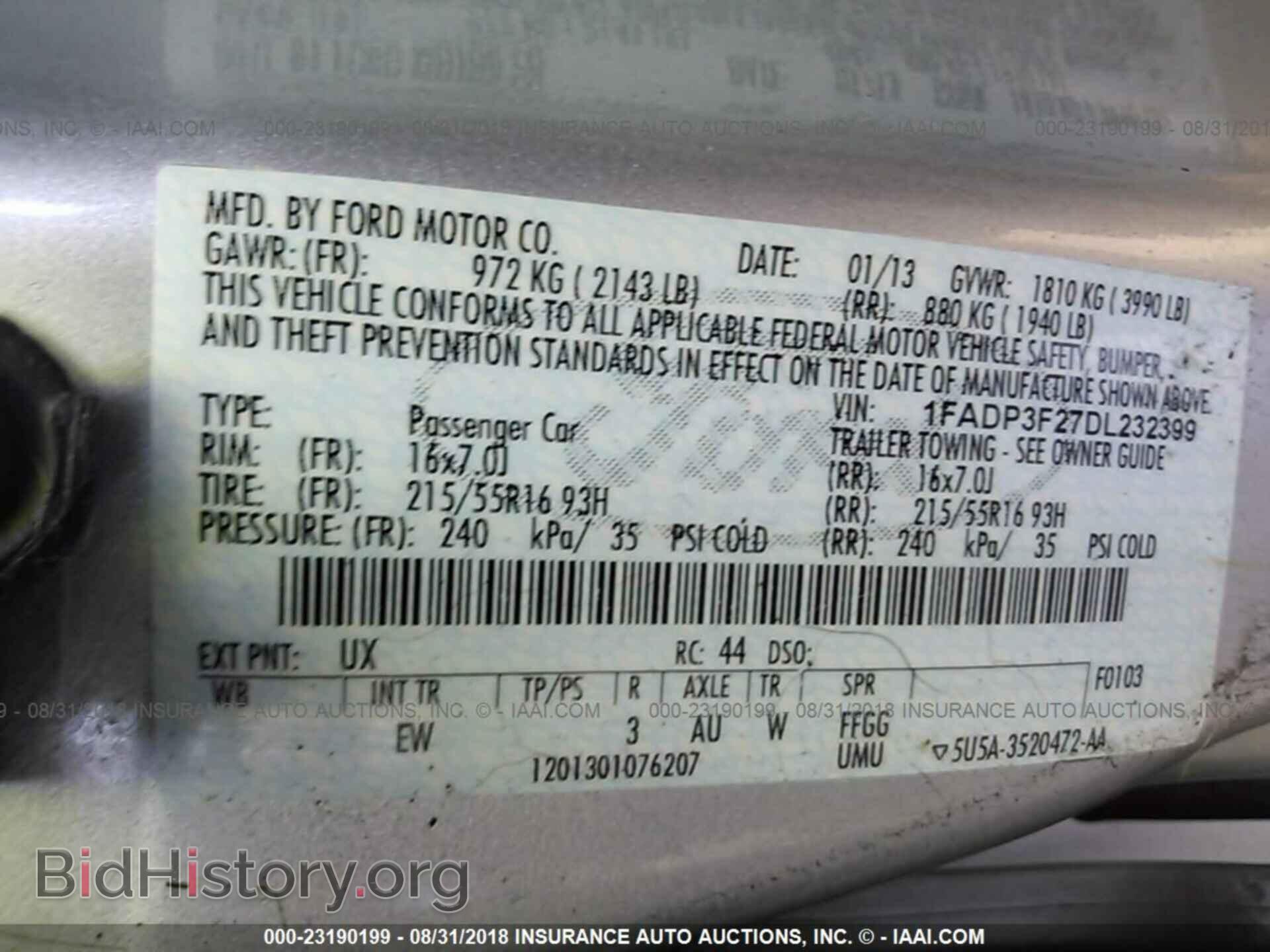 2013 Ford Focus - VIN: 1FADP3F27DL232399 - Photo 9