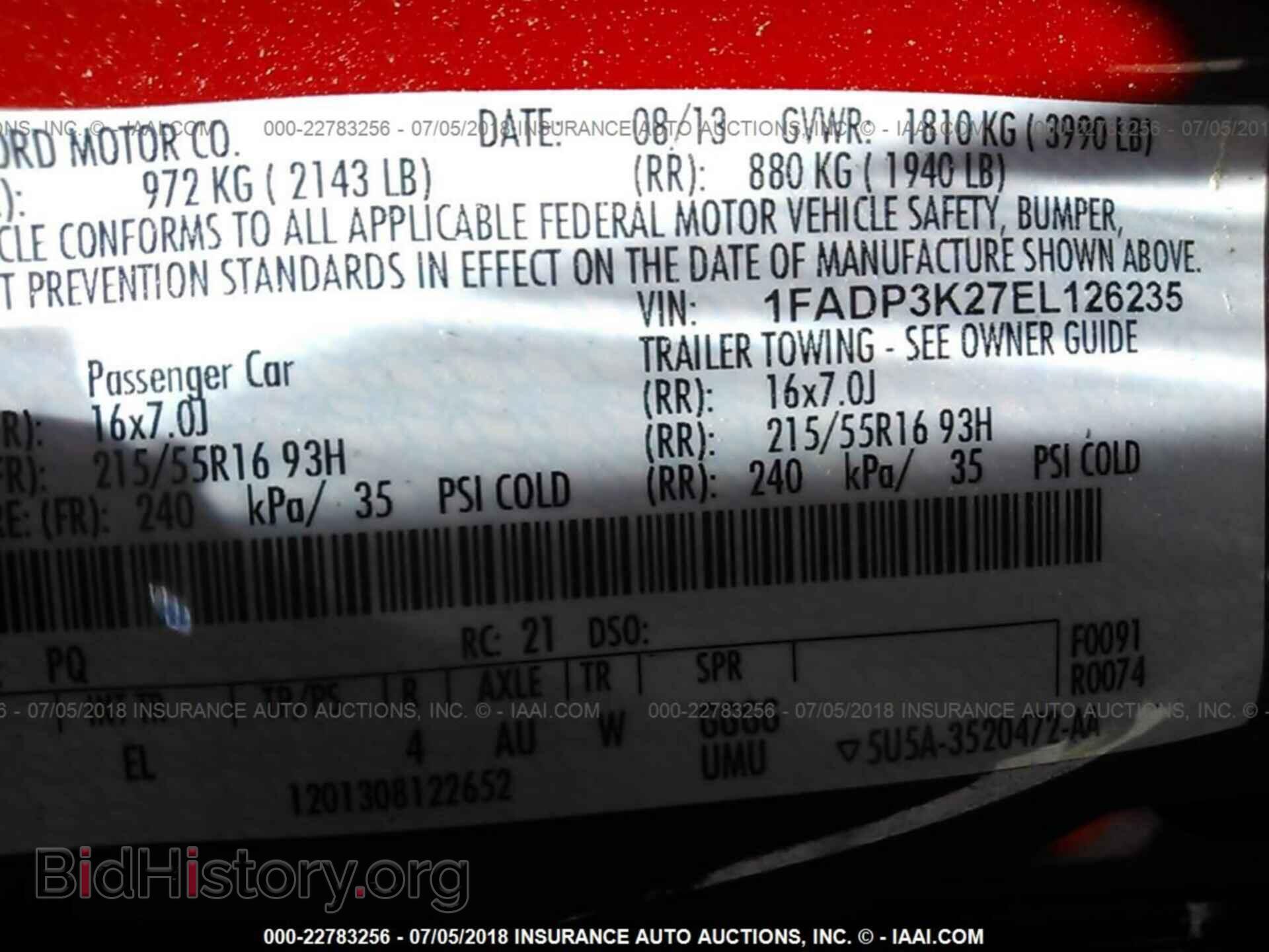 2014 FORD FOCUS - VIN: 1FADP3K27EL126235 - Photo 9