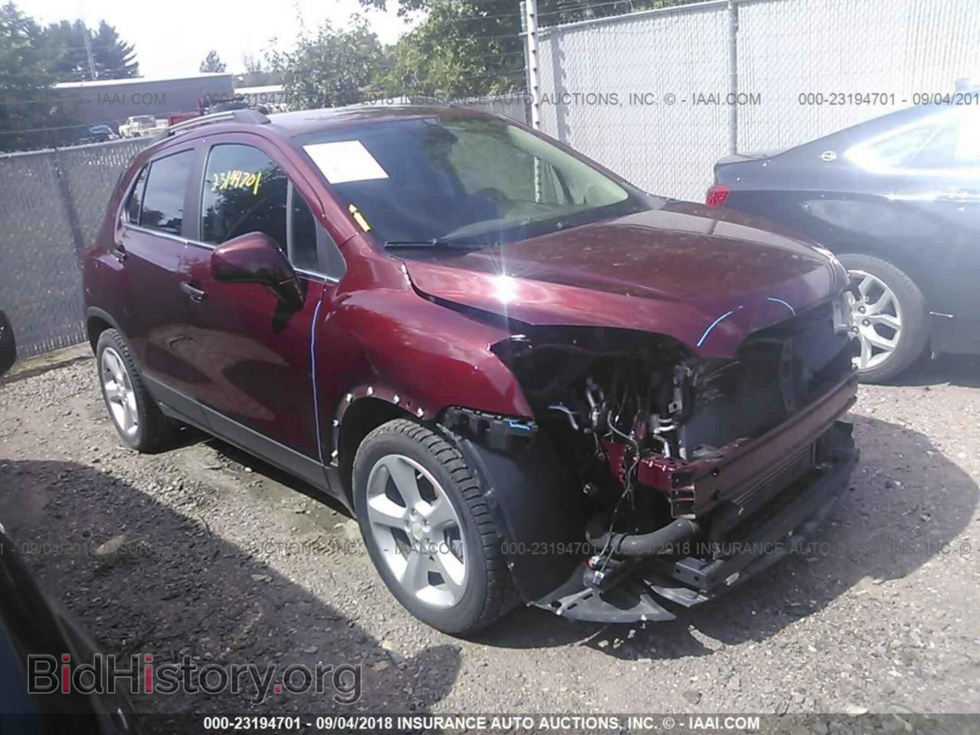 Фотография 3GNCJMSB4GL187294 - Chevrolet Trax 2016
