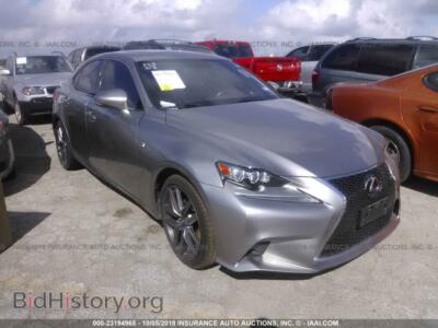 2015 Lexus IS, серебристый — VIN JTHBF1D22F5045167, IAAI