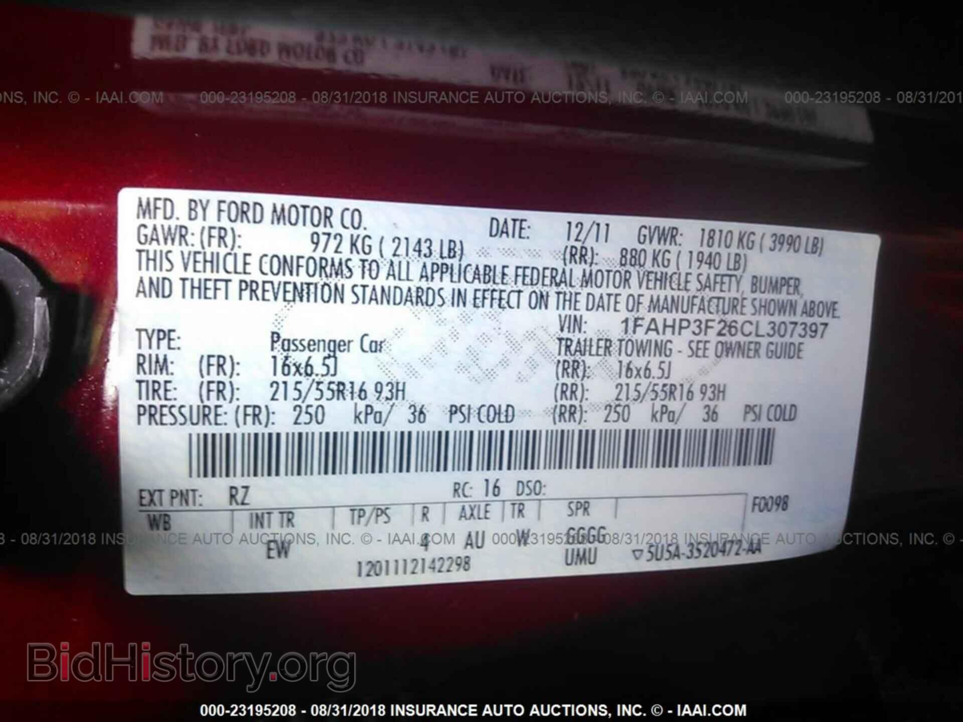 2012 Ford Focus - VIN: 1FAHP3F26CL307397 - Photo 9
