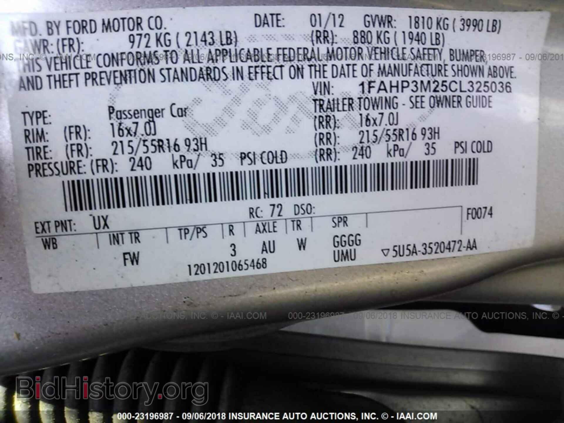 2012 Ford Focus - VIN: 1FAHP3M25CL325036 - Фото 9