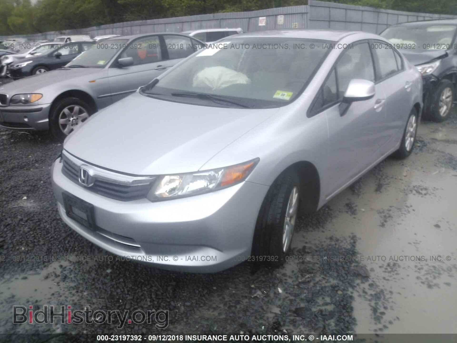 2012 Honda Civic - VIN: 2HGFB2F52CH315192 - Фото 2