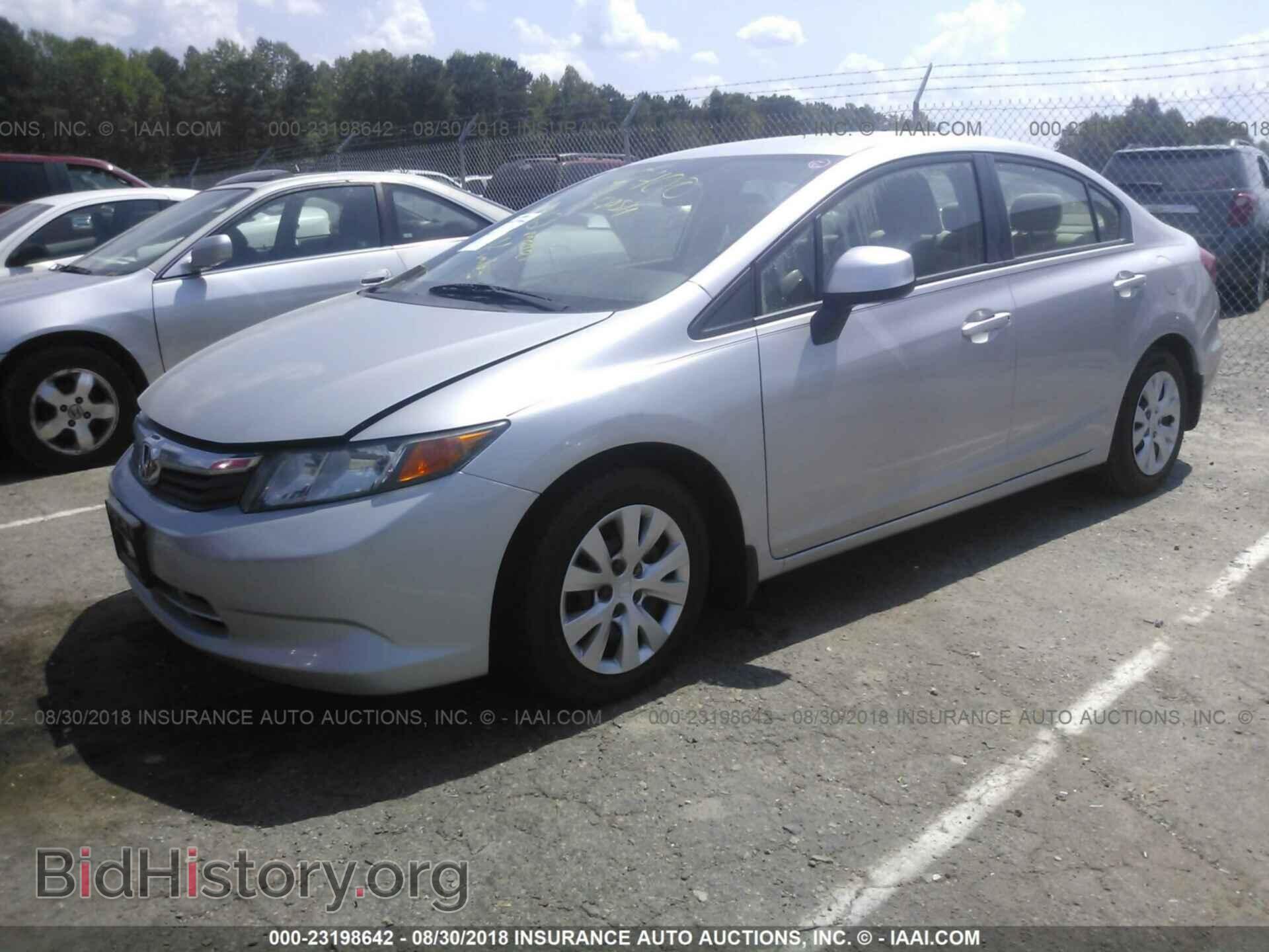 2012 Honda Civic - VIN: 19XFB2F57CE087510 - Фото 2