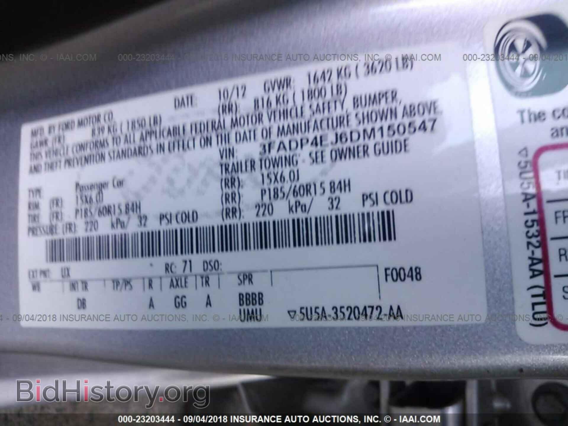 2013 Ford Fiesta - VIN: 3FADP4EJ6DM150547 - Фото 9