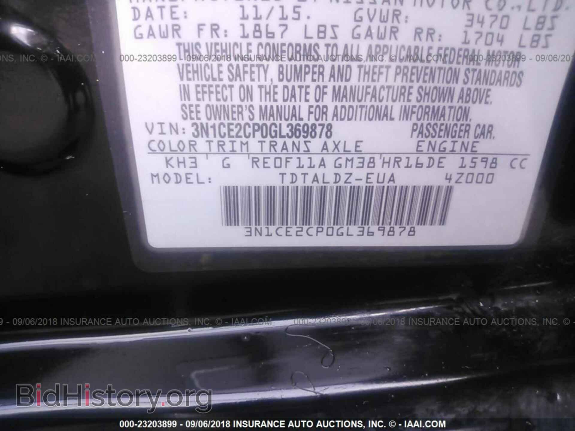 2016 Nissan Versa note - VIN: 3N1CE2CP0GL369878 - Photo 9