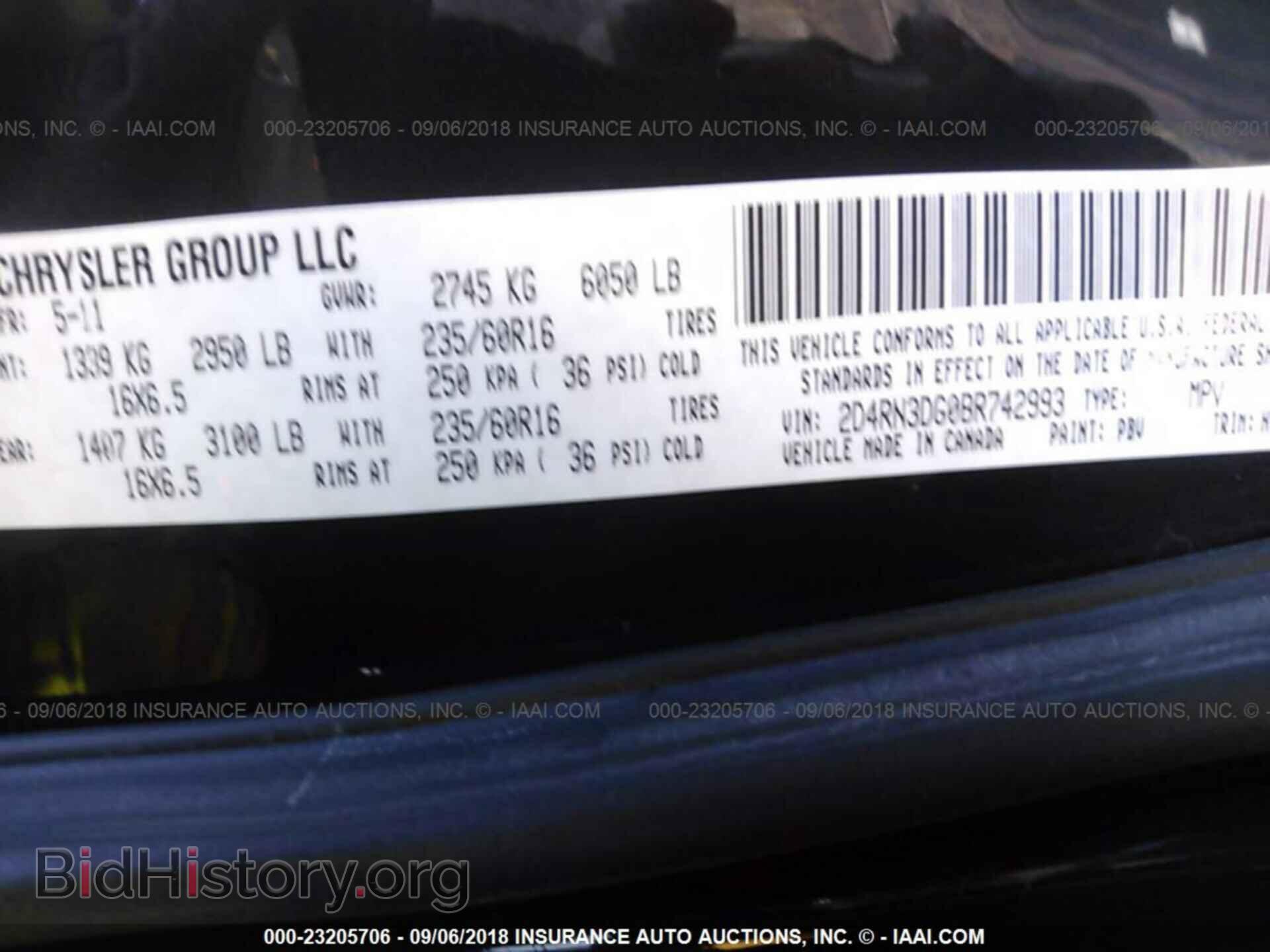 2011 Dodge Grand caravan - VIN: 2D4RN3DG0BR742993 - Фото 9